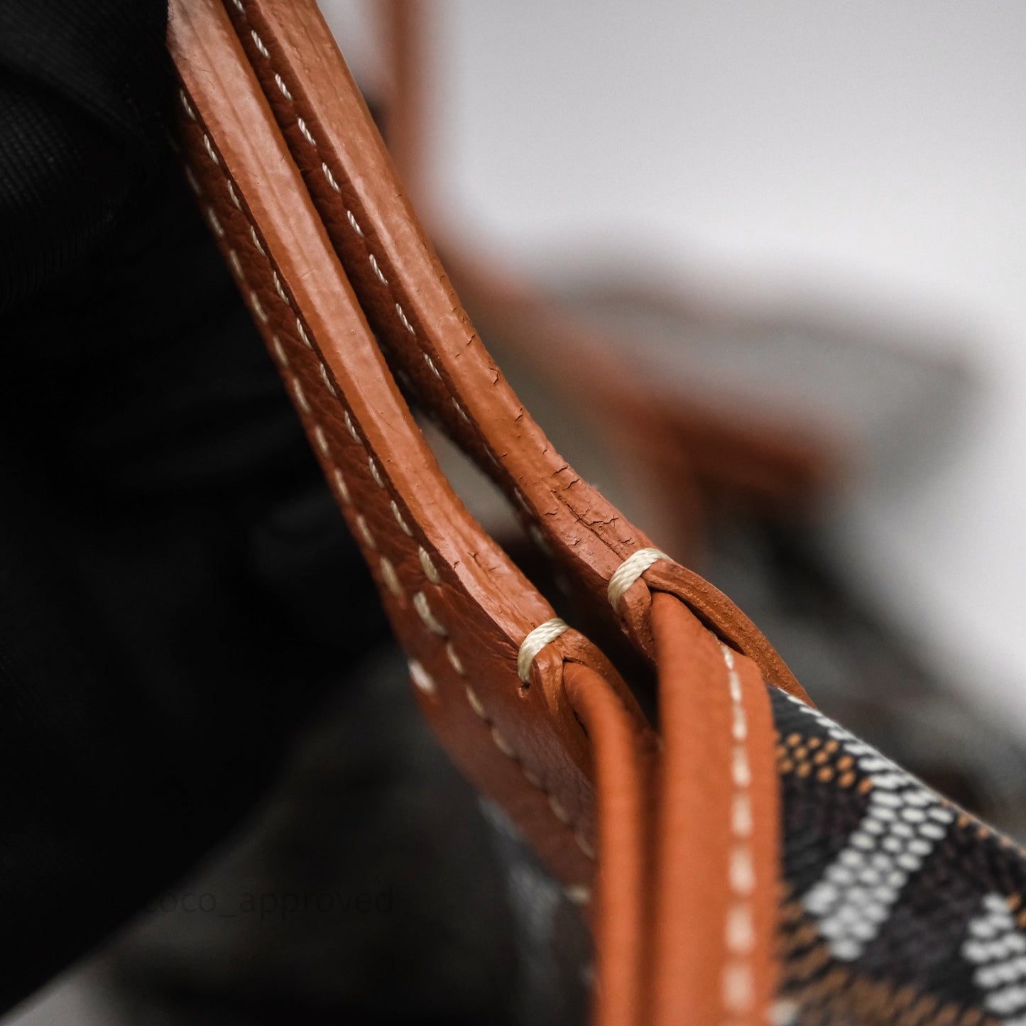 Goyard Saint Louis Tote Bag GM Black/Tan
