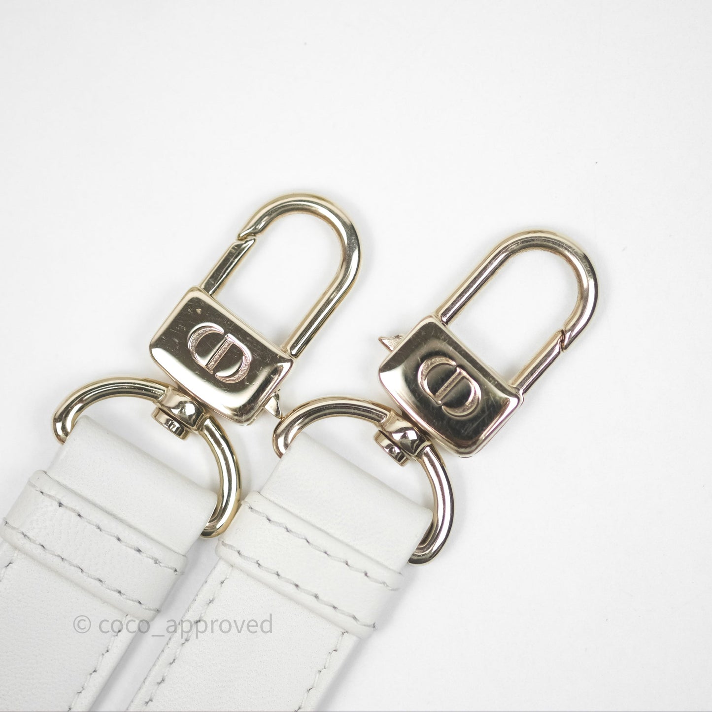 Dior Small Lady D-Joy Bag Ivory White Lambskin Cannage Gold Hardware