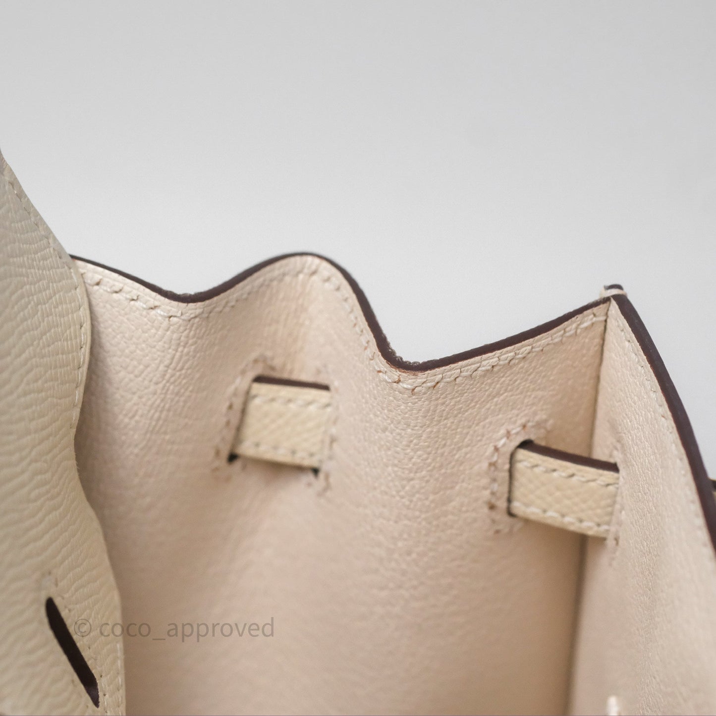 Hermès Birkin 25 Sellier Nata I2 Epsom Gold Hardware