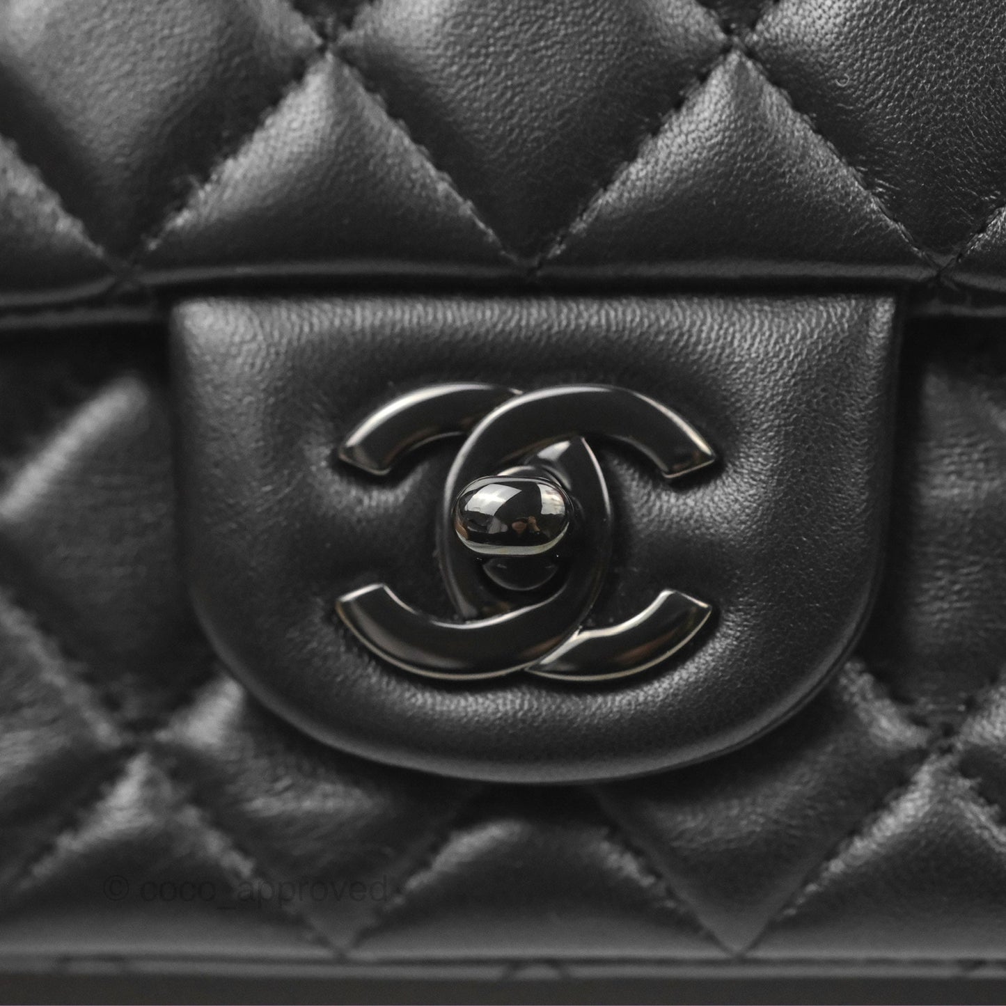 Chanel Quilted Mini Rectangular So Black Lambskin