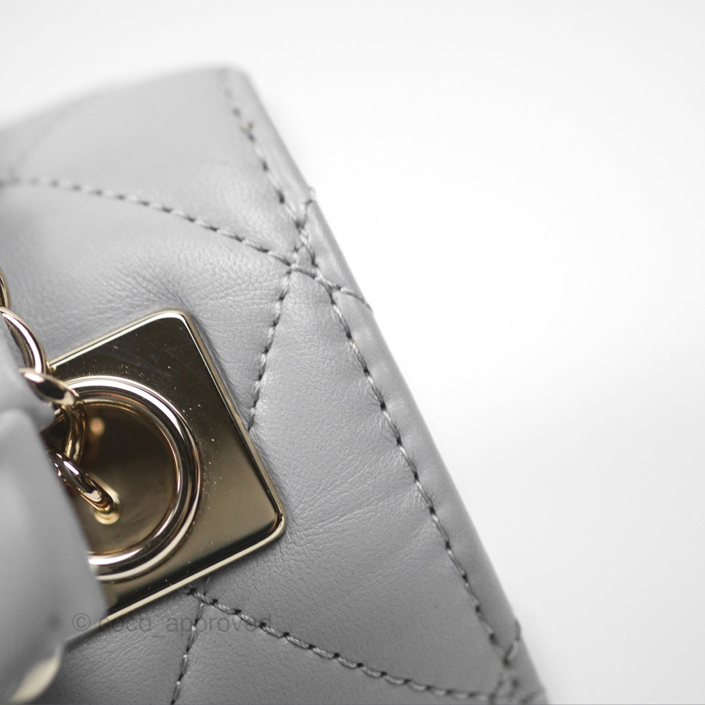 Chanel Small Trendy CC Grey Lambskin Gold Hardware