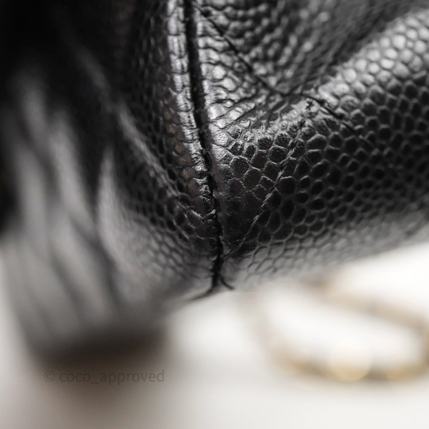 Chanel Small Classic Flap Quilted Black Caviar Gold Hardware