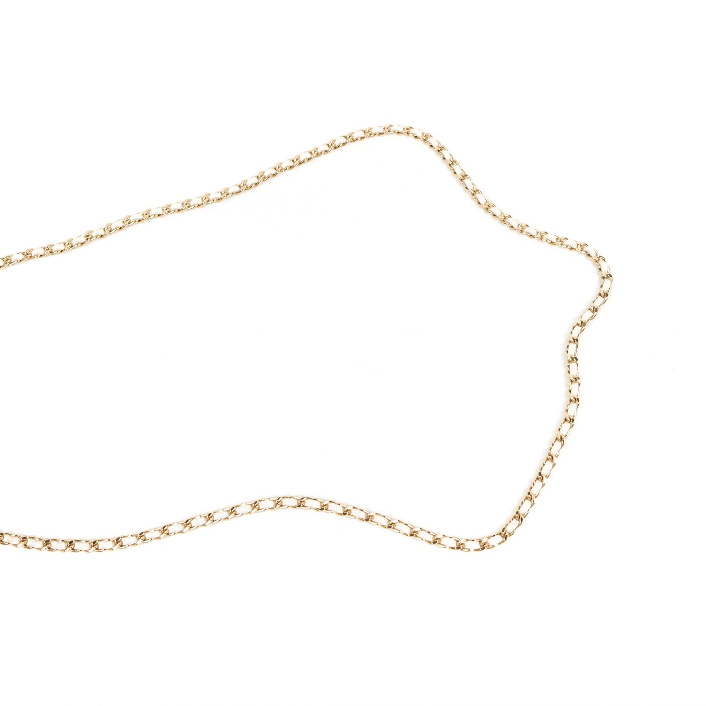 Chanel Mini Top Handle Clutch with Chain White Caviar Light Gold Hardware 23P