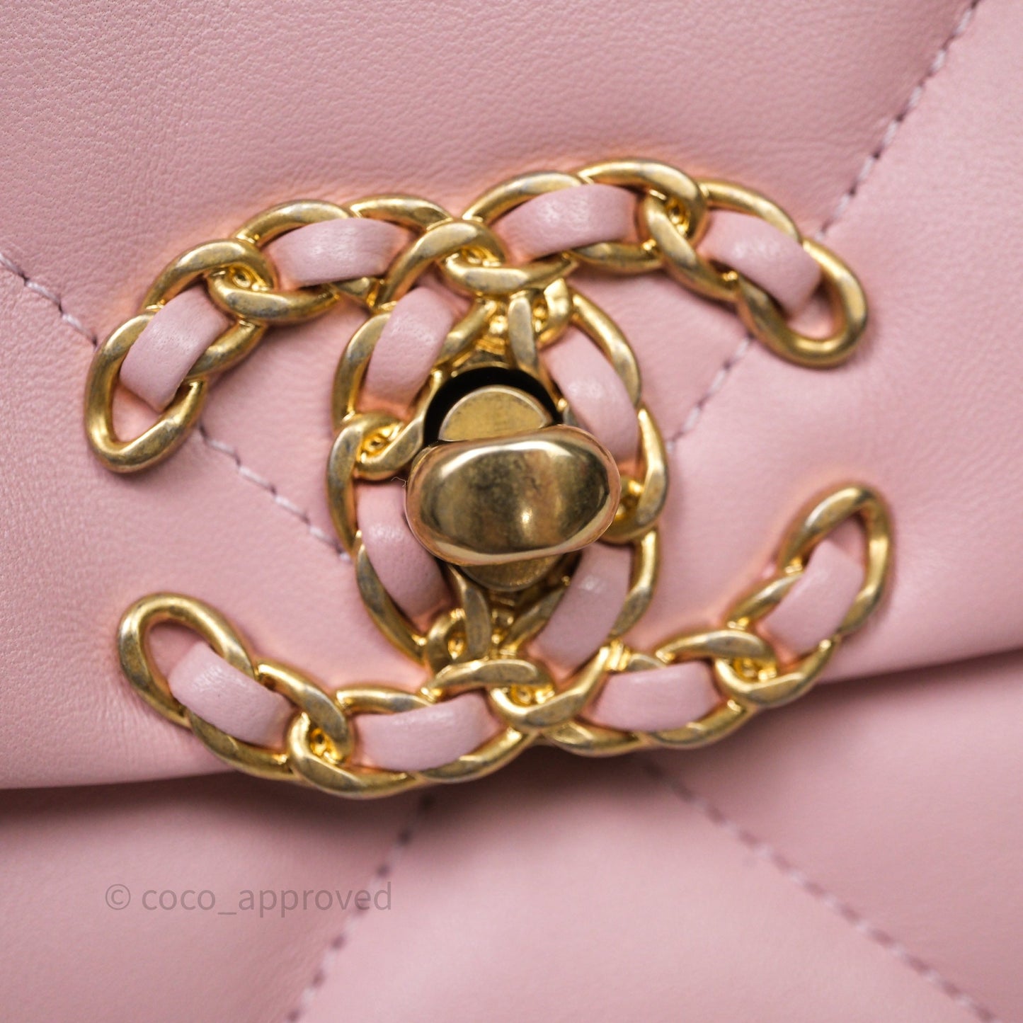 Chanel 19 Small Pink Lambskin Mixed Hardware