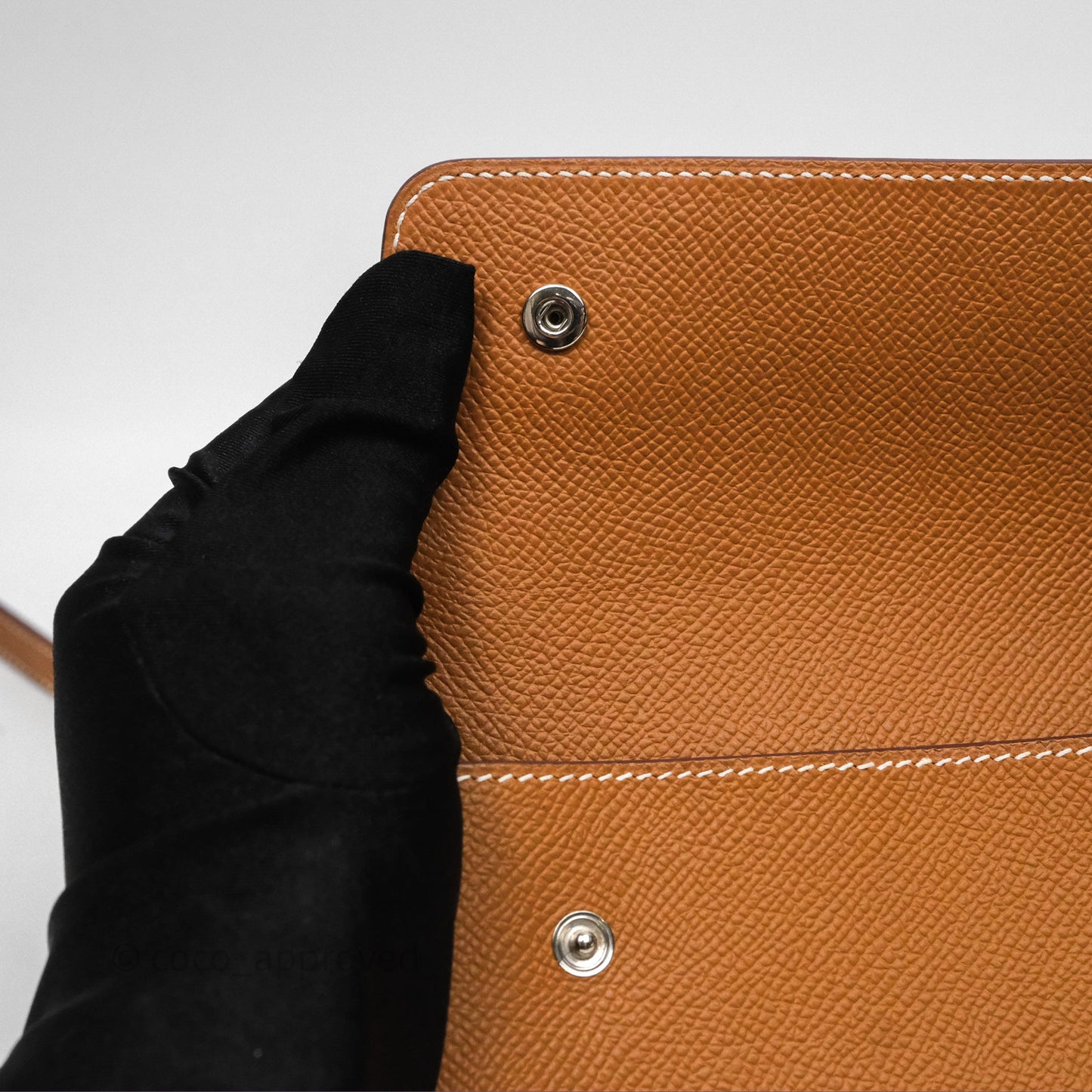 Hermès Hermesnap Wallet Epsom Gold 37 Palladium Hardware