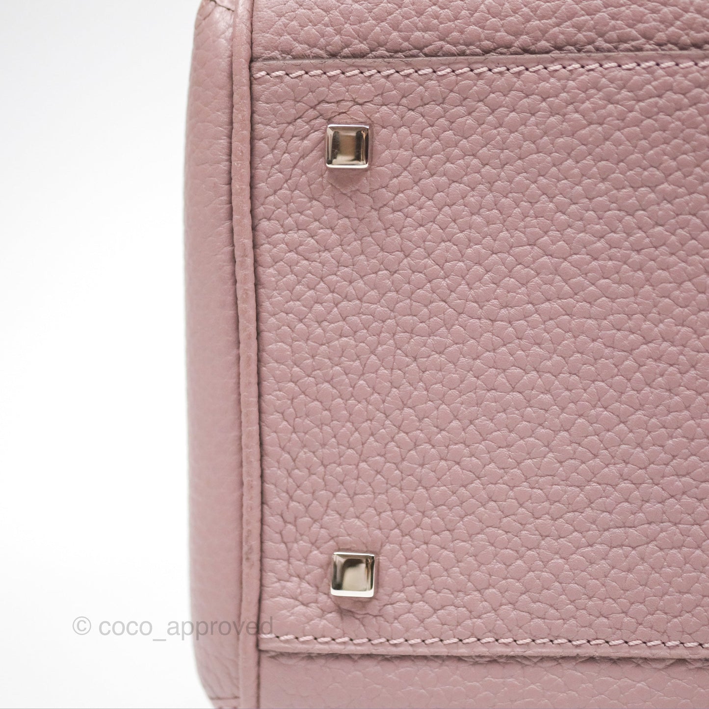 Moynat Pauline PM Bag Purple Calfskin Silver Hardware