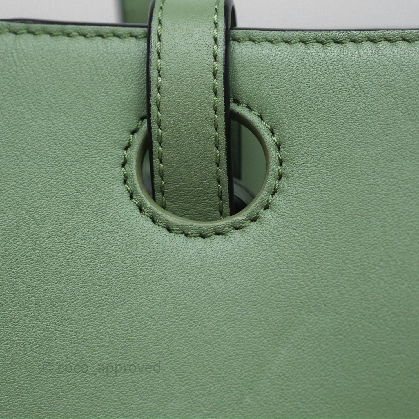 Loewe Small Anagram Tote In Rosemary Green Calfskin