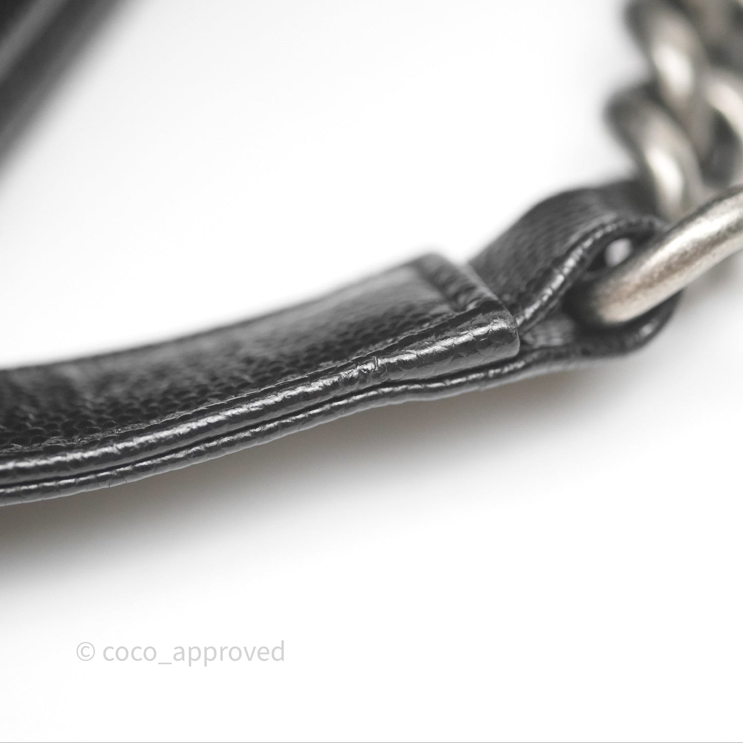 Chanel Quilted Medium Boy Black Caviar Ruthenium Hardware