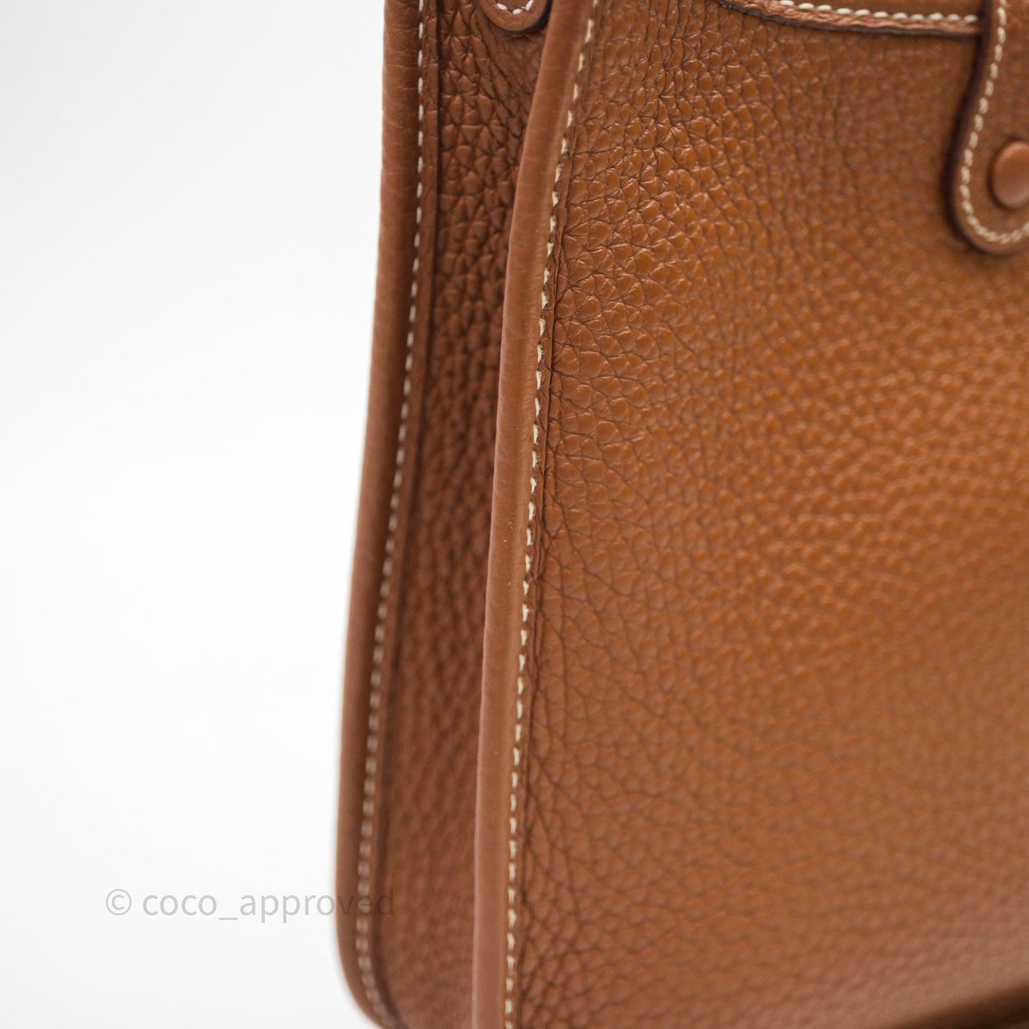 Hermès Mini Evelyne 16 Gold Clemence Gold Hardware