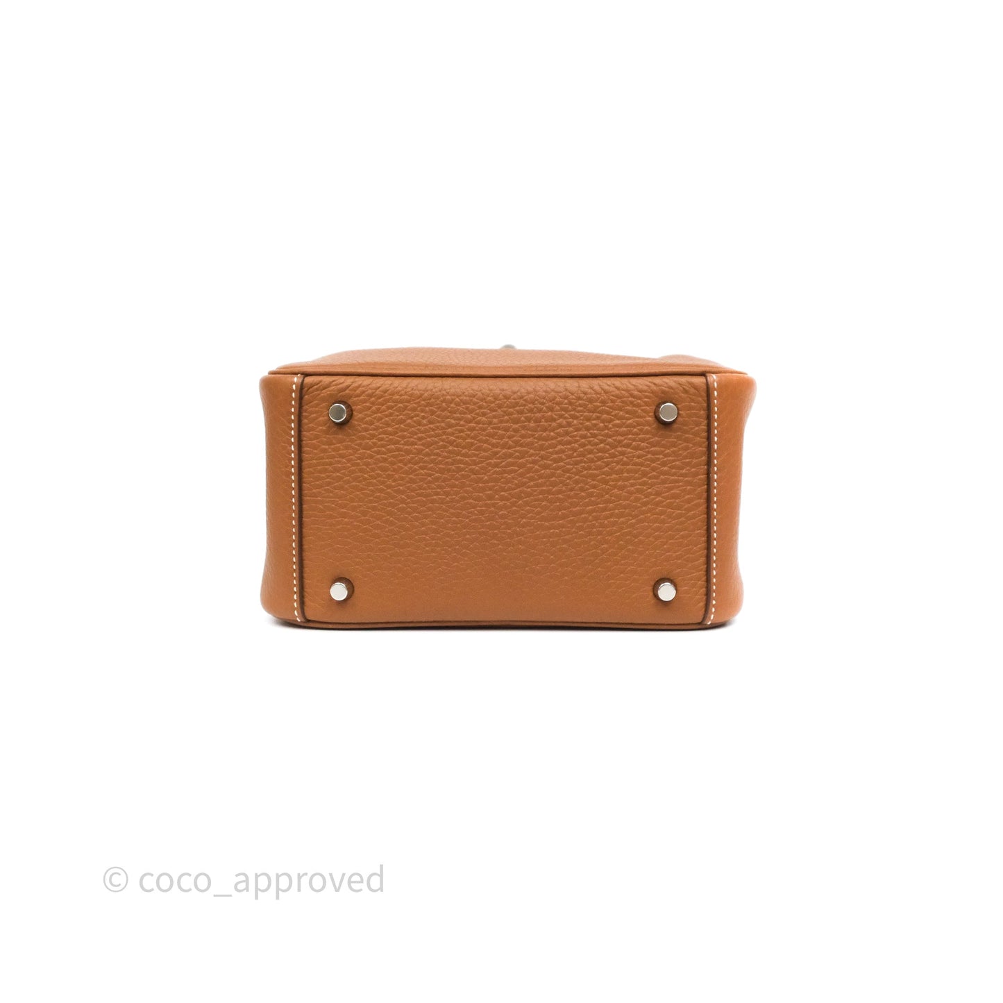 Hermès Mini Lindy 20 Gold 37 Clemence Palladium Hardware