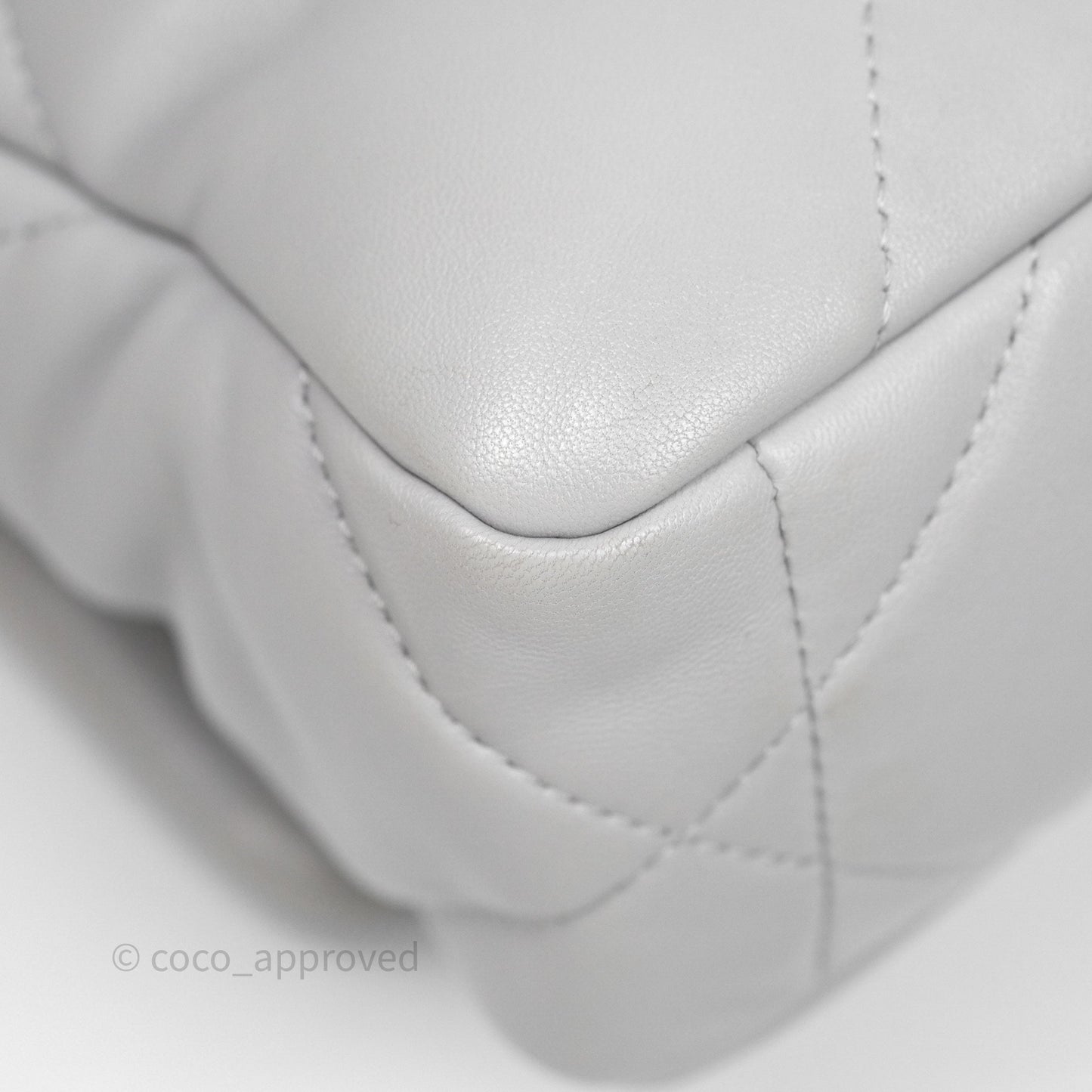 Chanel 19 Small Light Grey Mixed Hardware