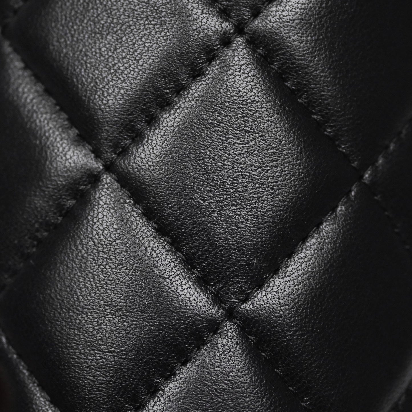 Chanel Small Bucket With Chain Black Lambskin Gold Hardware 21A