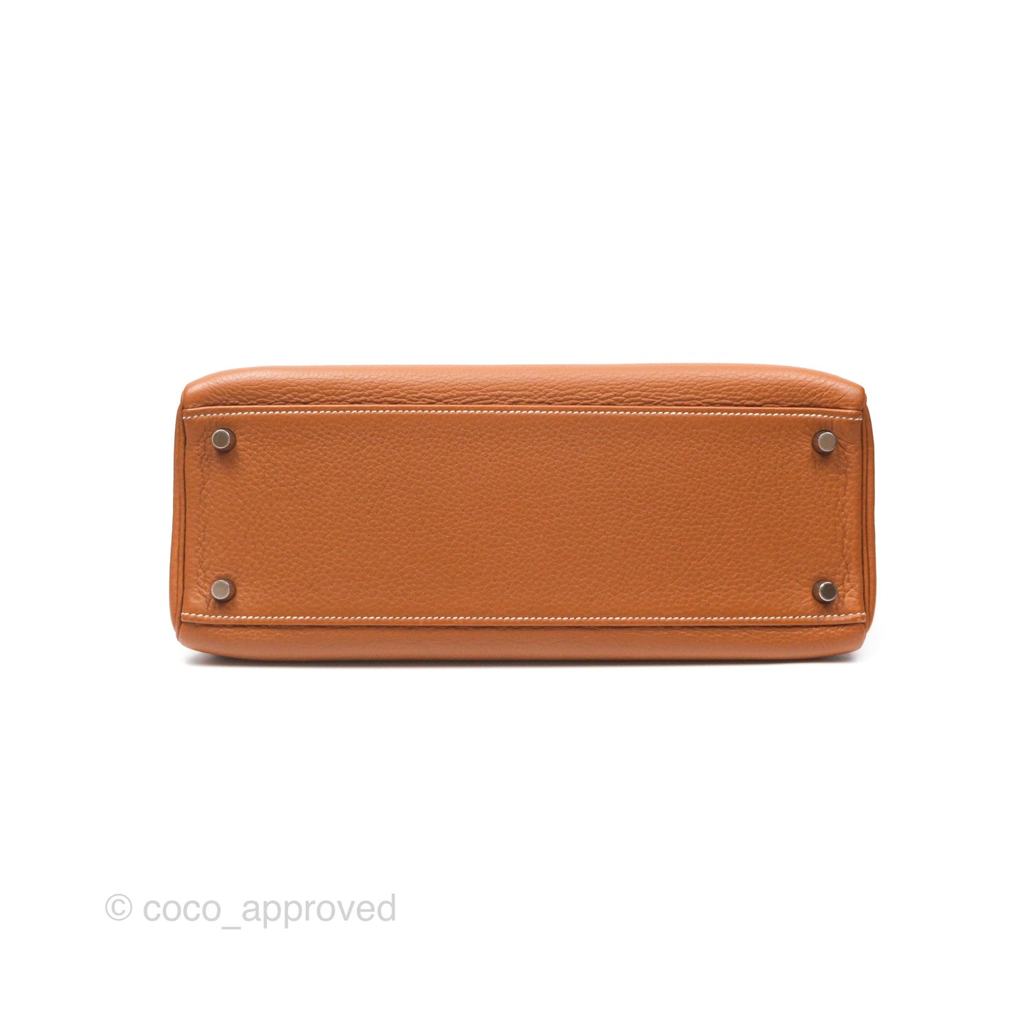Hermès Kelly 32 Retourne Gold Togo Palladium Hardware