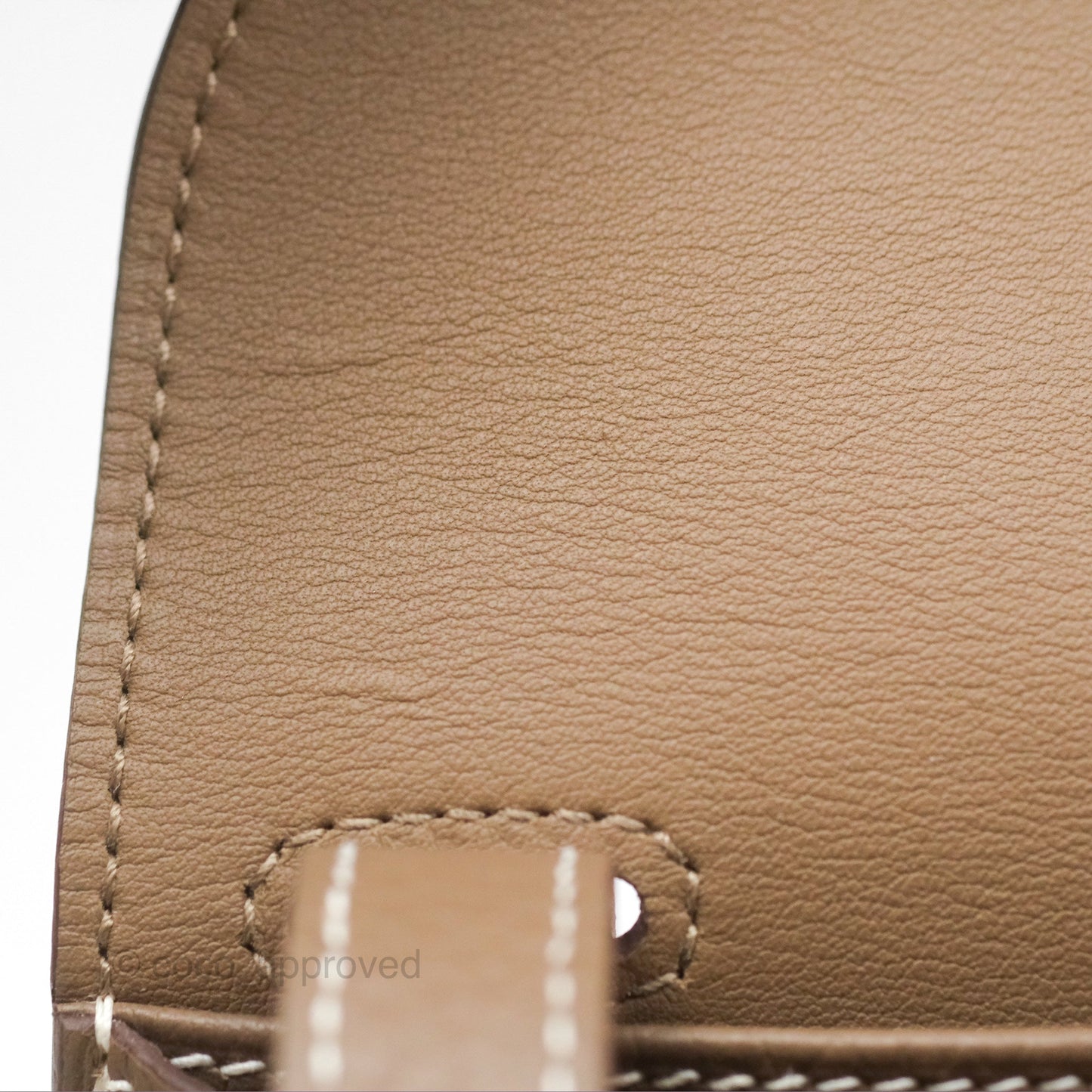 Hermès Halzan 31 Etoupe Clemence Gold Hardware