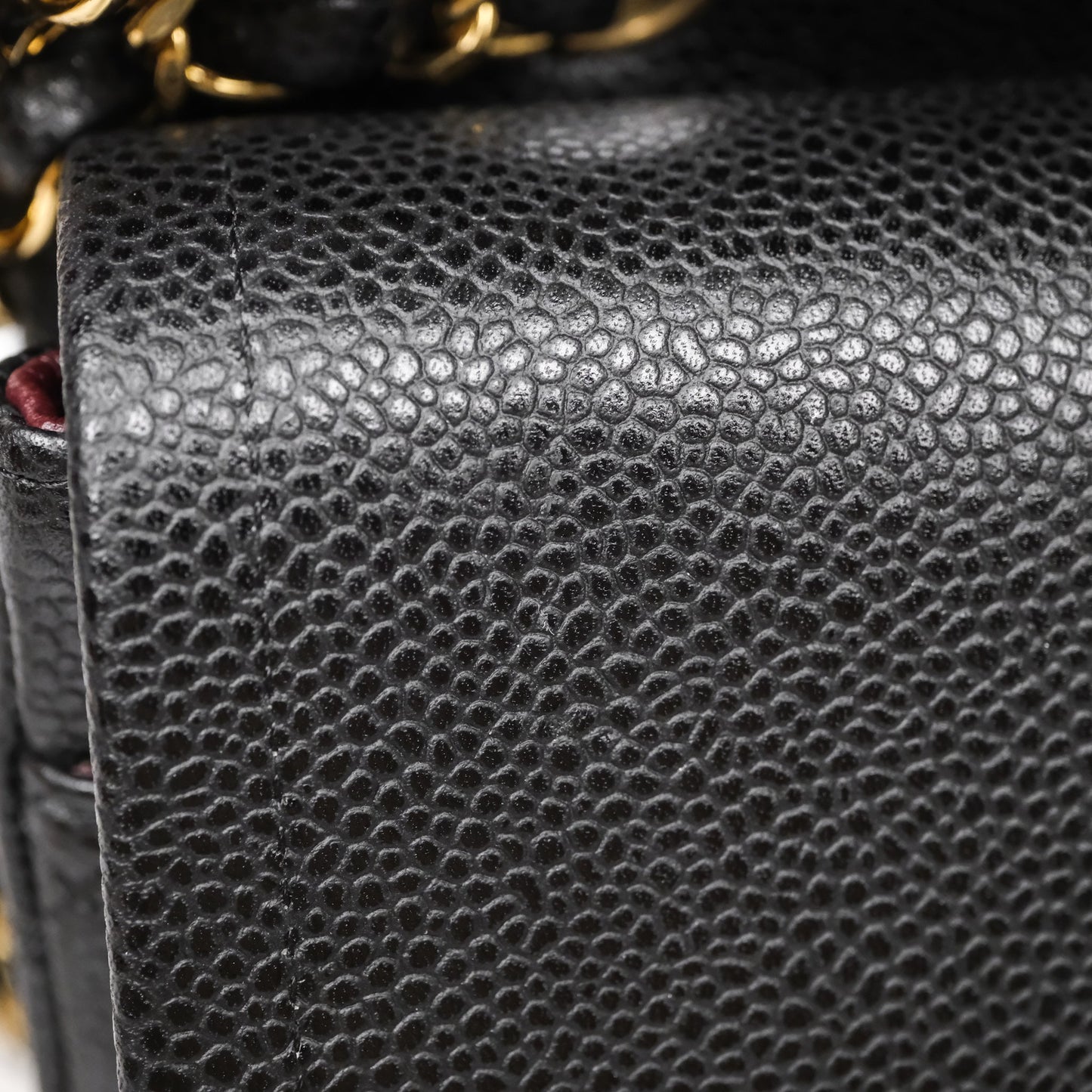 Chanel Classic M/L Medium Flap Quilted Black Caviar Gold Hardware