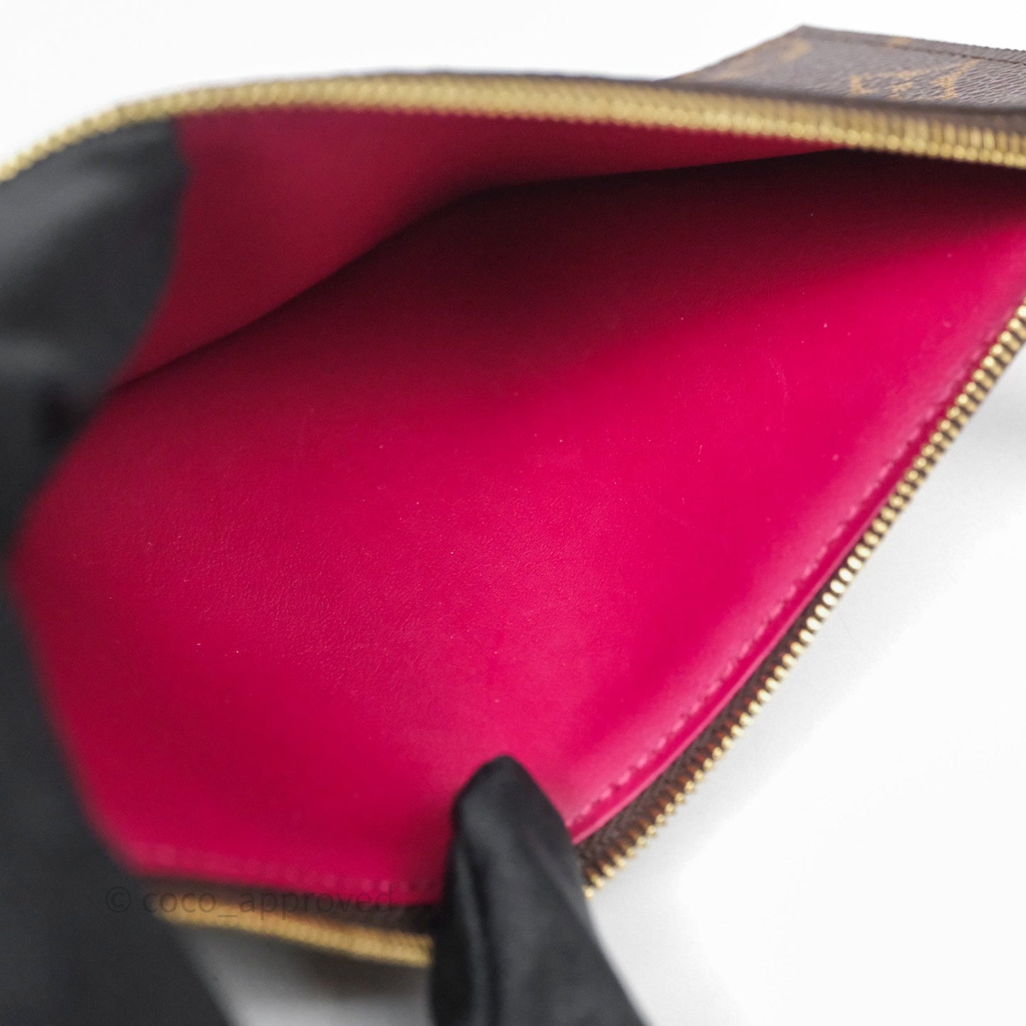 Louis Vuitton Félicie Pochette Clutch Monogram Canvas Gold Hardware