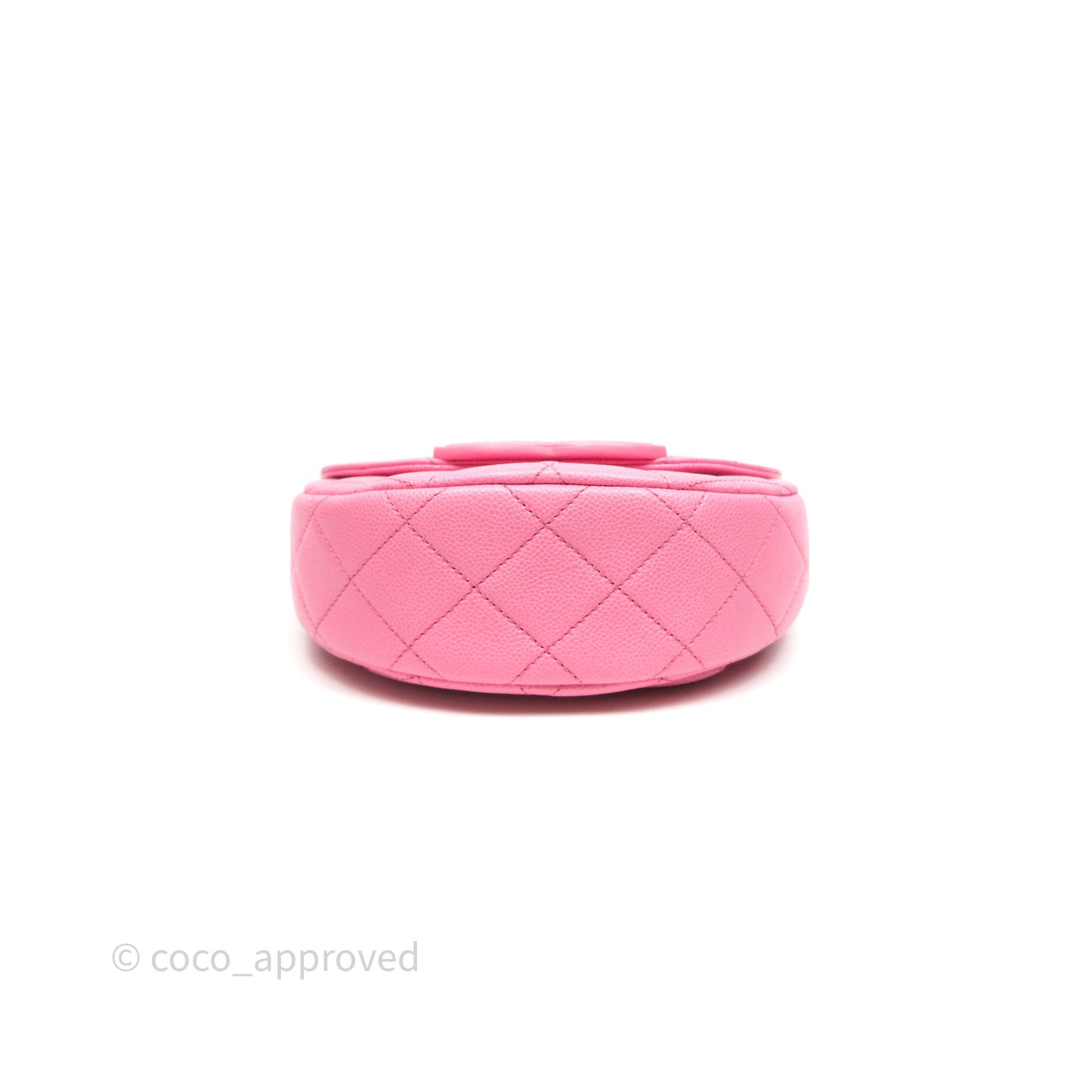 Chanel Quilted Mini Messenger Bag Pink Caviar Gold Hardware 23P