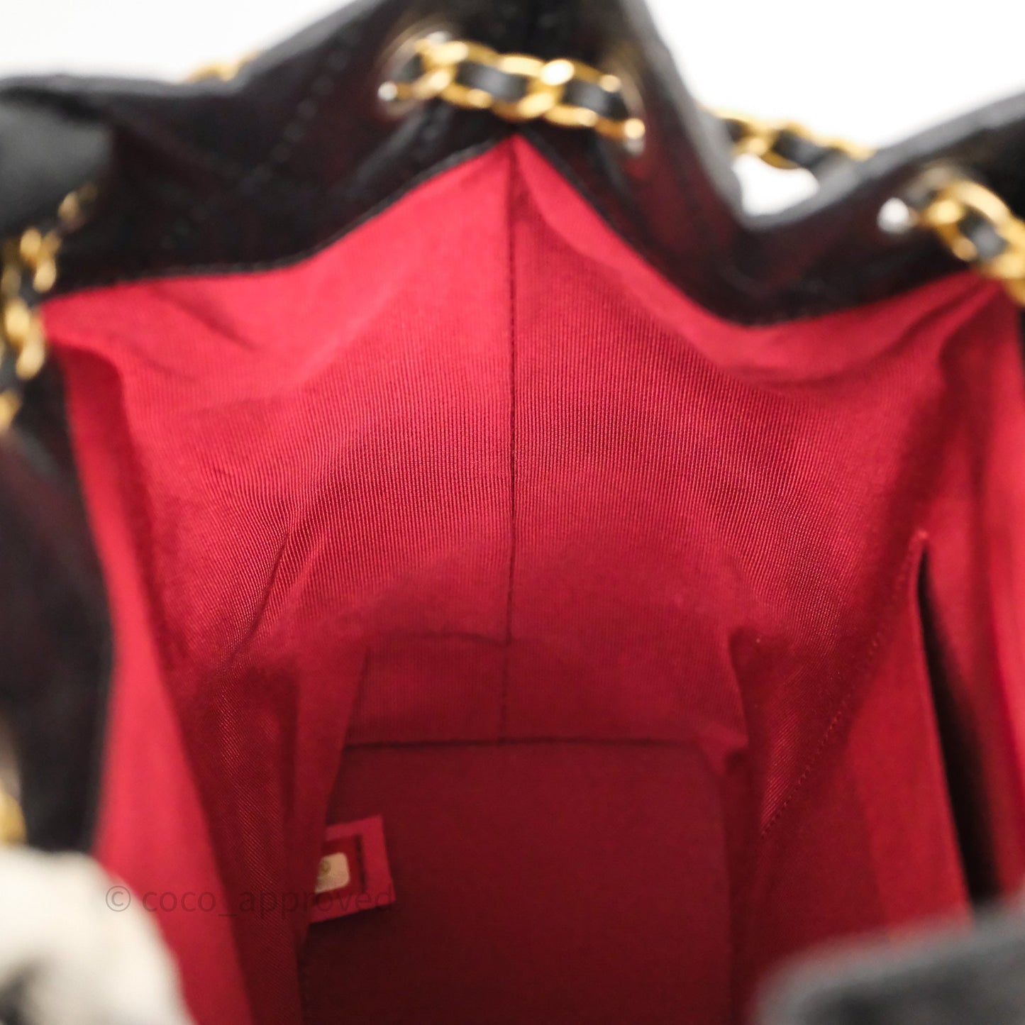 Chanel Small Gabrielle Backpack Black Aged Calfskin