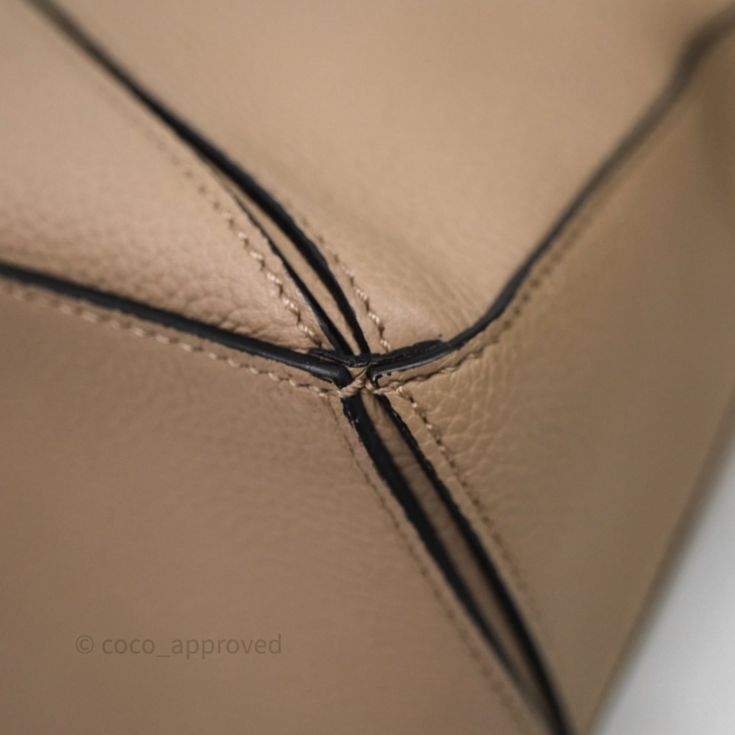 Loewe Small Puzzle Bag Sand Mink Grained Calfskin