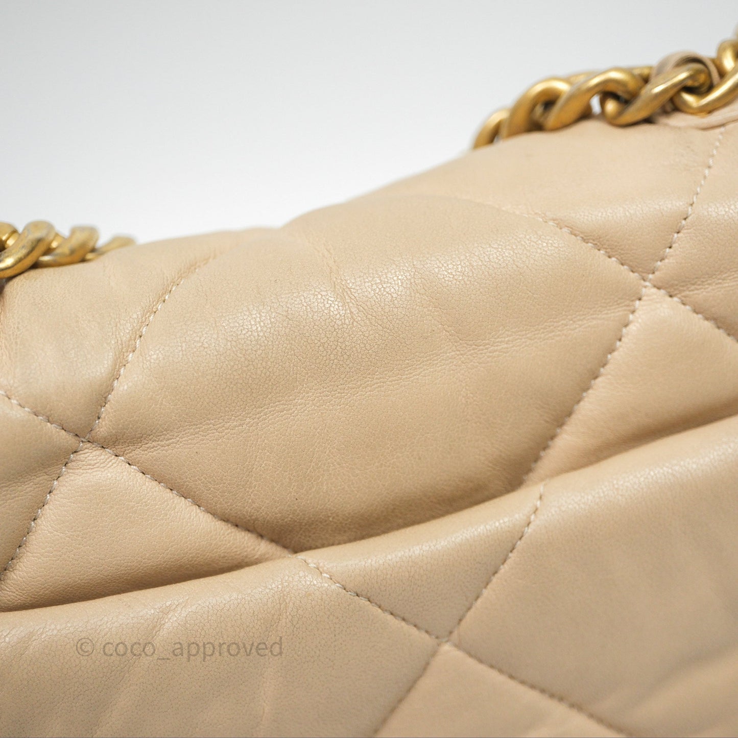 Chanel 19 Small Beige Mixed Hardware