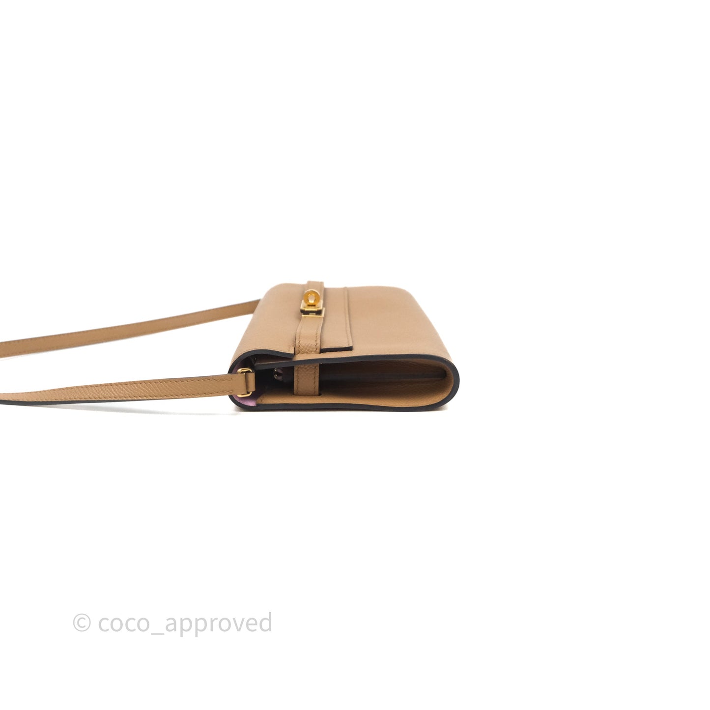 Hermès Kelly To Go Wallet Chai 0M Epsom Gold Hardware