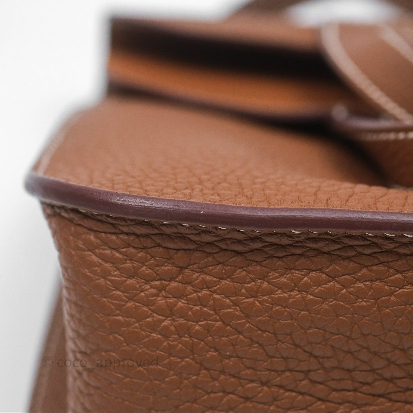 Hermès Halzan 25 Gold Clemence Gold Hardware