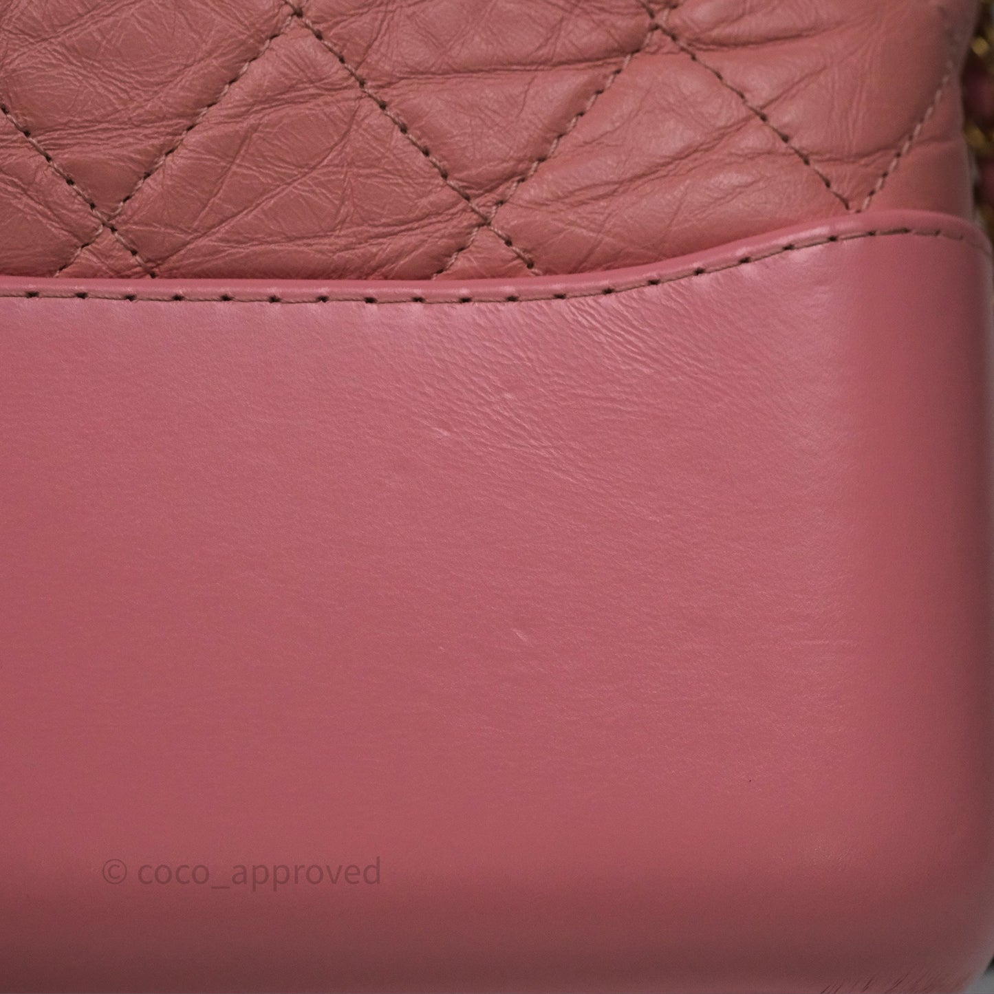 Chanel Large Gabrielle Hobo Pink Aged Calfskin Mixed Hardware 19S