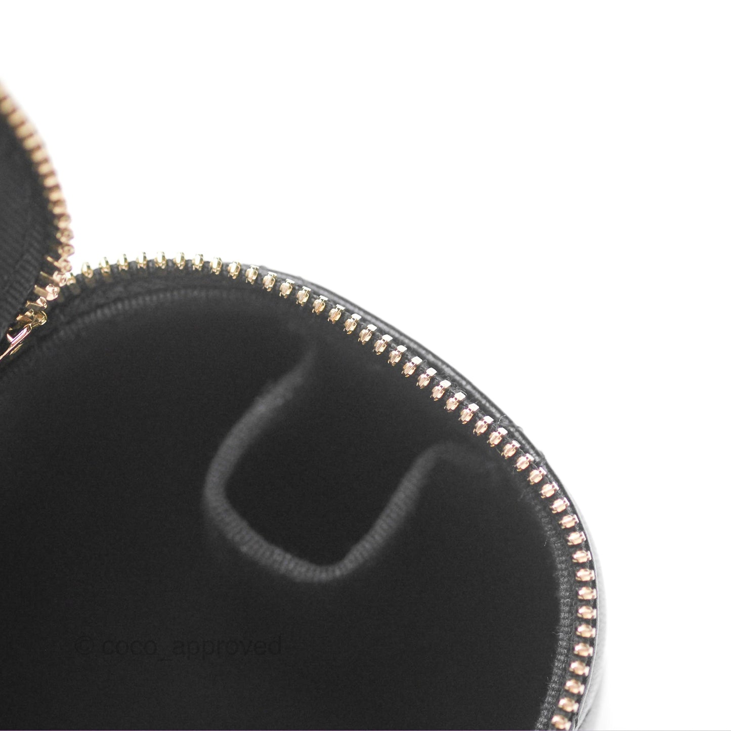 Chanel Mini Top Handle Vanity With Chain Black Lambskin Gold Hardware