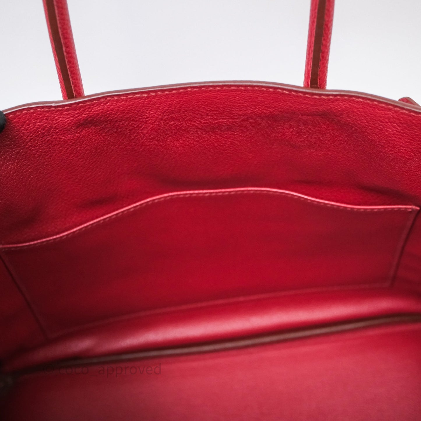 Hermès Birkin 30 Rouge Togo Palladium Hardware