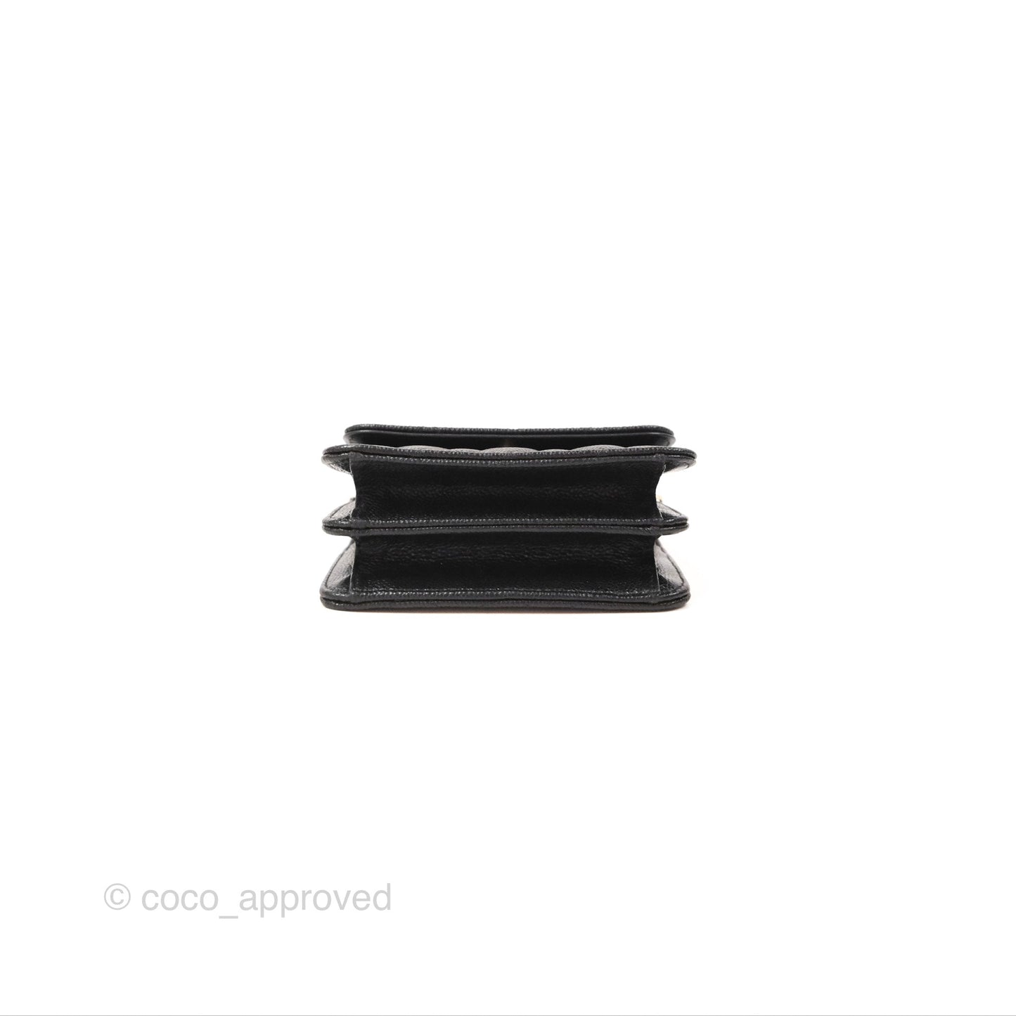 Chanel Mini Clutch with Ribbon Bow Chain Black Caviar Gold Hardware 23S