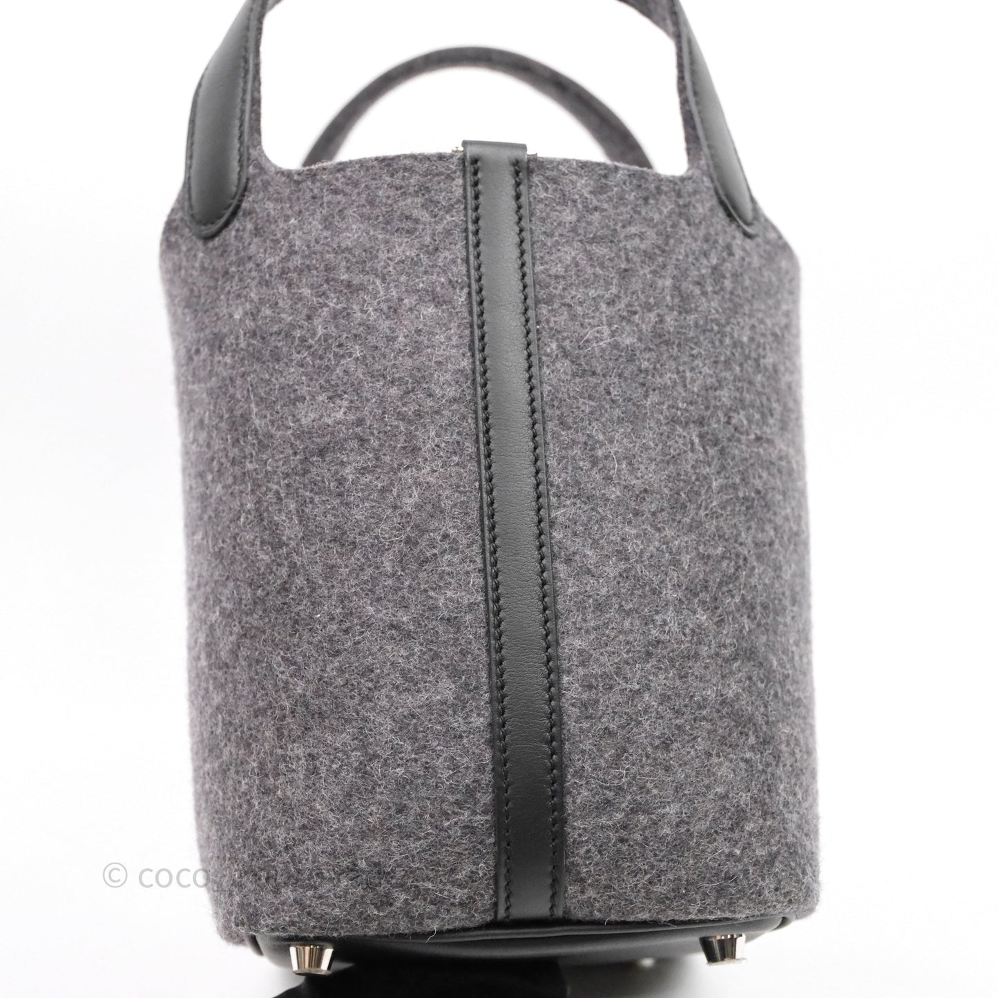 Hermes Picotin 18 Wool Gris Palladium Hardware