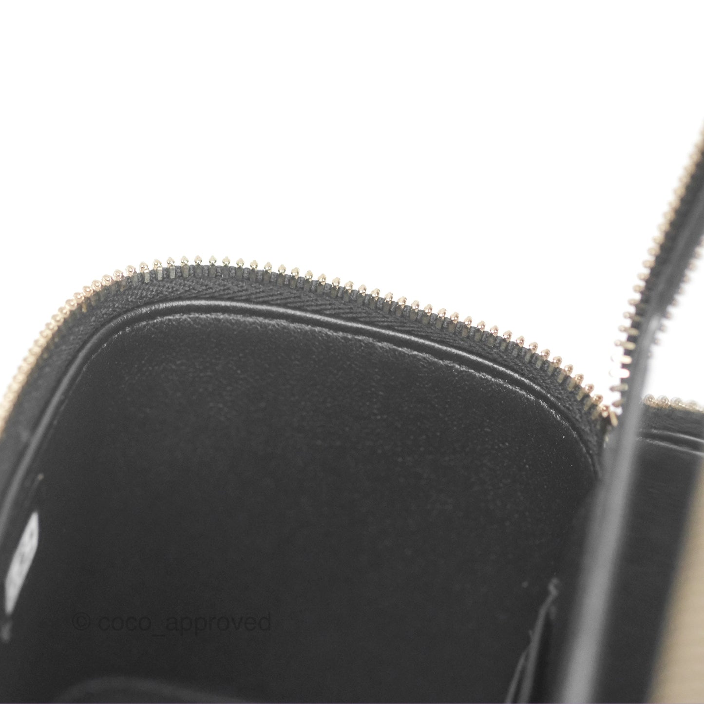 Chanel All Slide Vanity with Adjustable Chain Black Lambskin Aged Gold Hardware