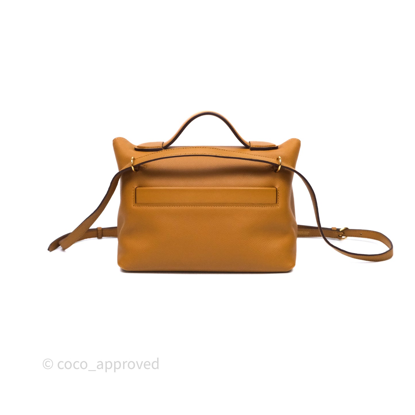 Hermès 24/24 21 Mini Caramel/Sesame/Rouge Sellier Gold Hardware
