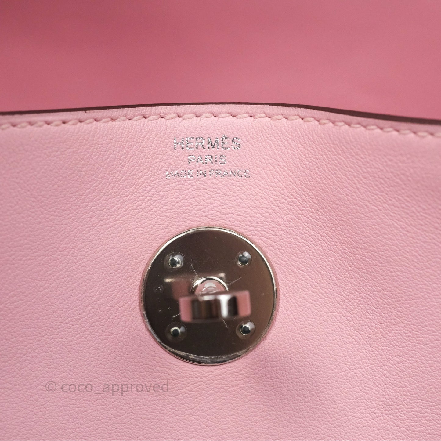 Hermes Lindy 26 Rose Sakura Pink 3Q Swift Palladium Hardware