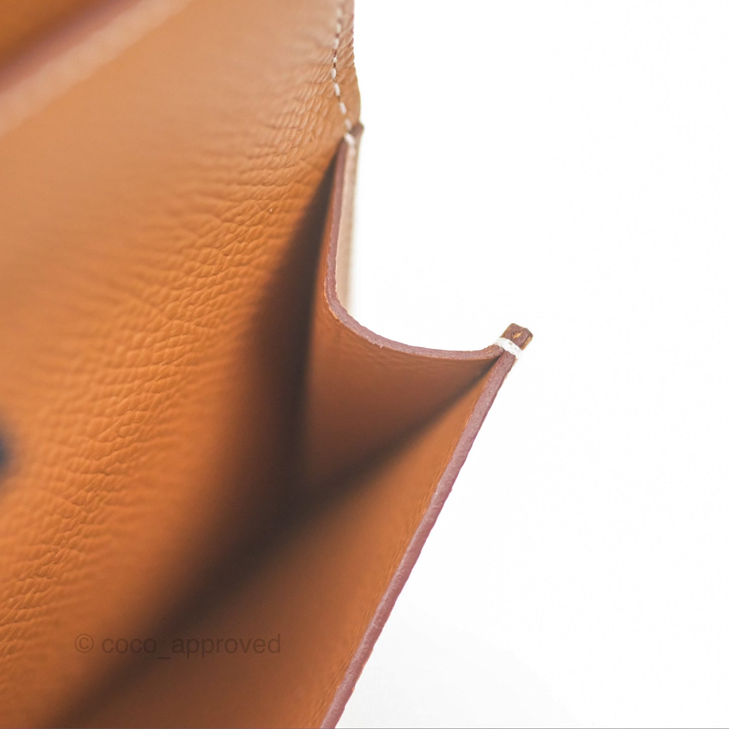 Hermès Bearn Mini Wallet Gold 37 Epsom Palladium Hardware