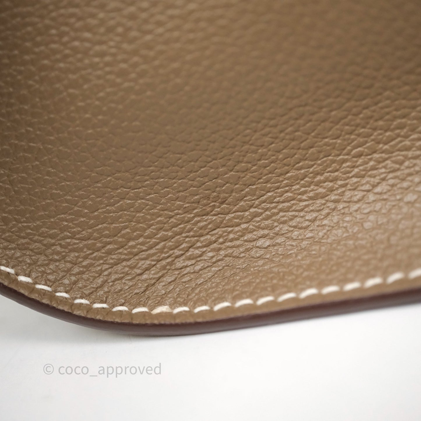 Hermès Mini Jypsiere Etoupe 18 Evercolor Gold Hardware