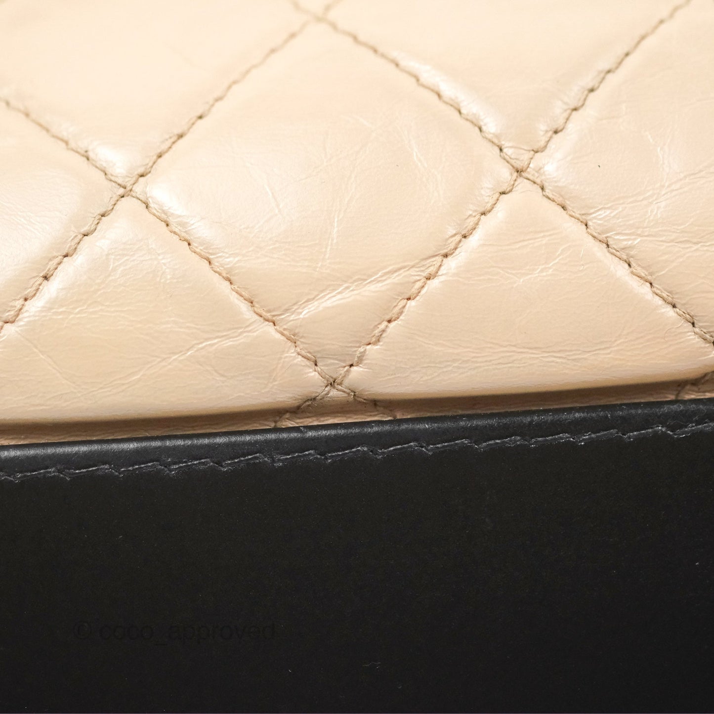 Chanel Large Gabrielle Hobo Black Beige Aged Calfskin Mixed Hardware
