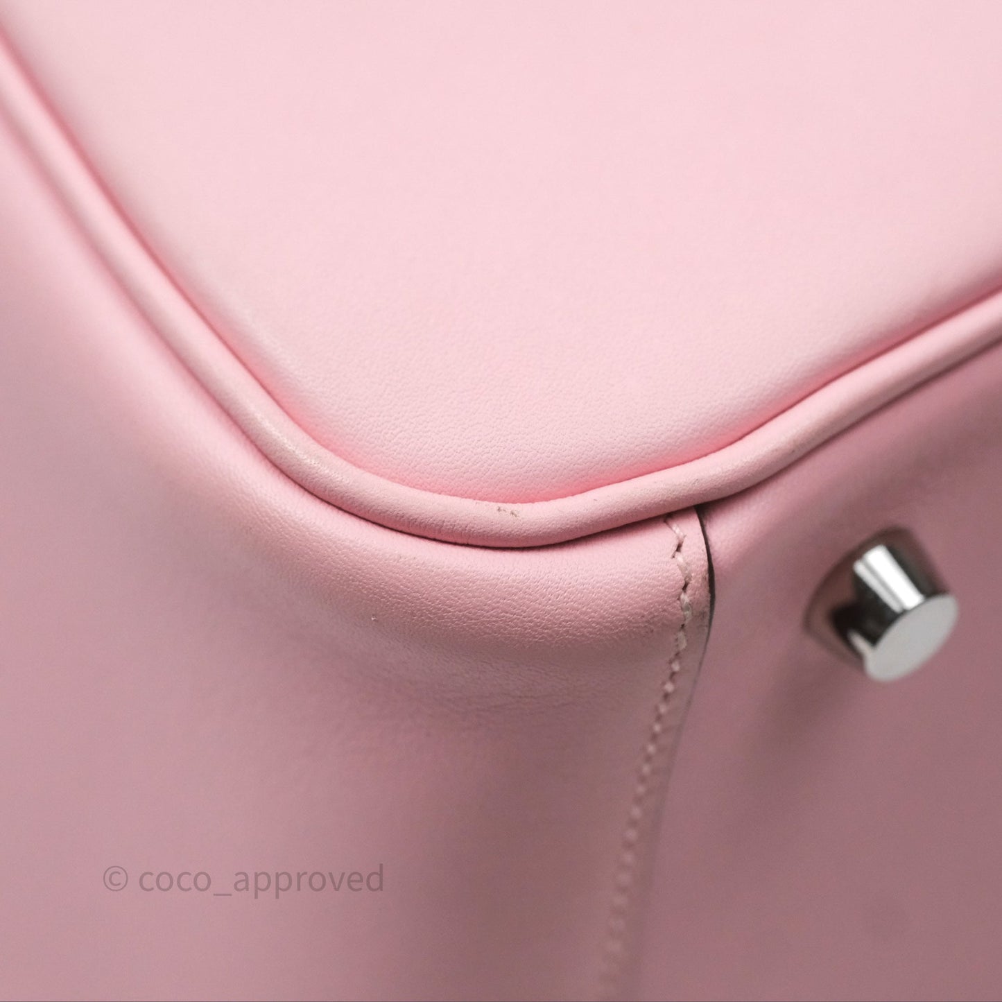 Hermes Lindy 26 Rose Sakura Pink 3Q Swift Palladium Hardware