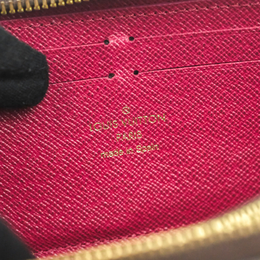 Louis Vuitton Clémence Wallet Monogram Canvas Fuchsia