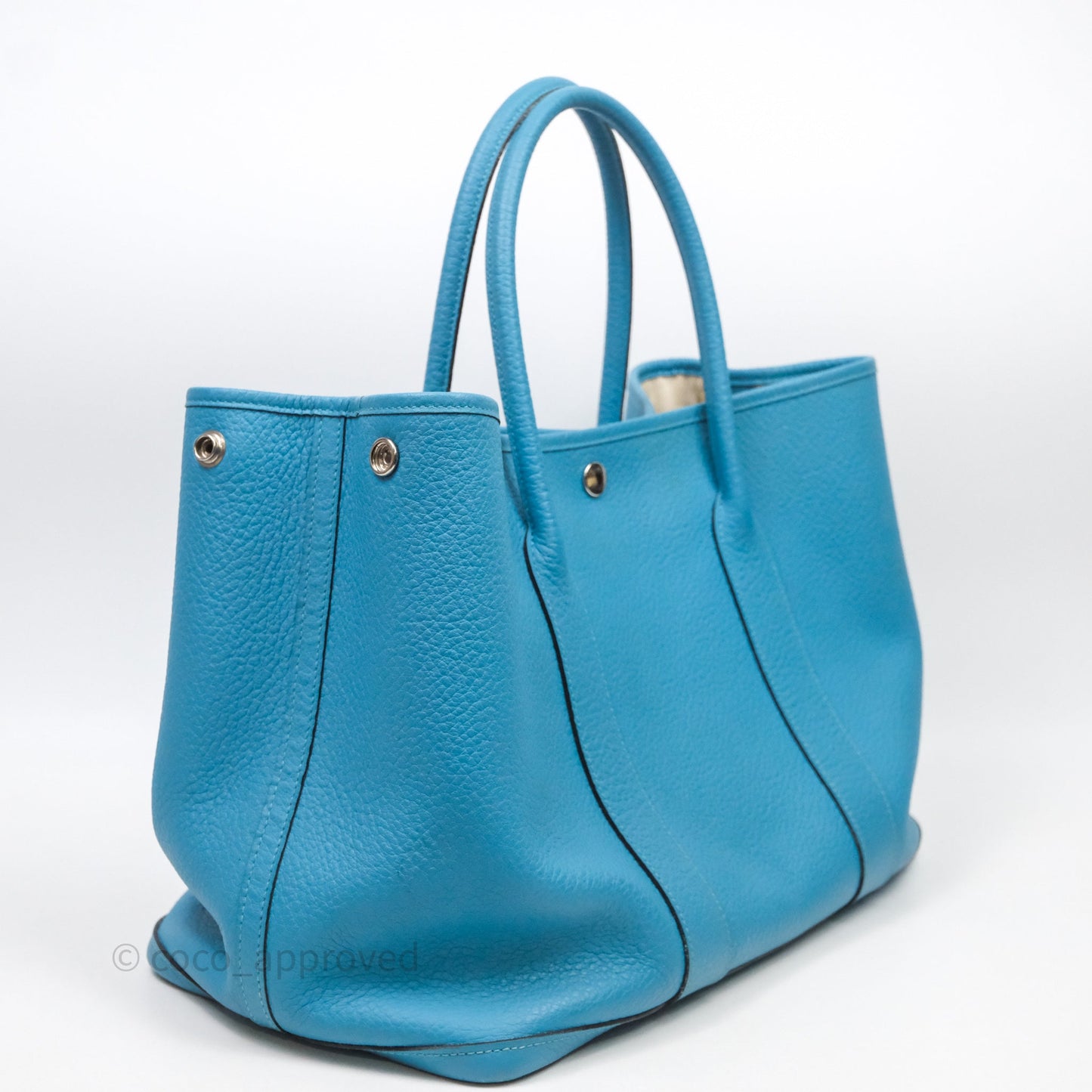 Hermès Garden Party 36 Celeste 7N Palladium Hardware