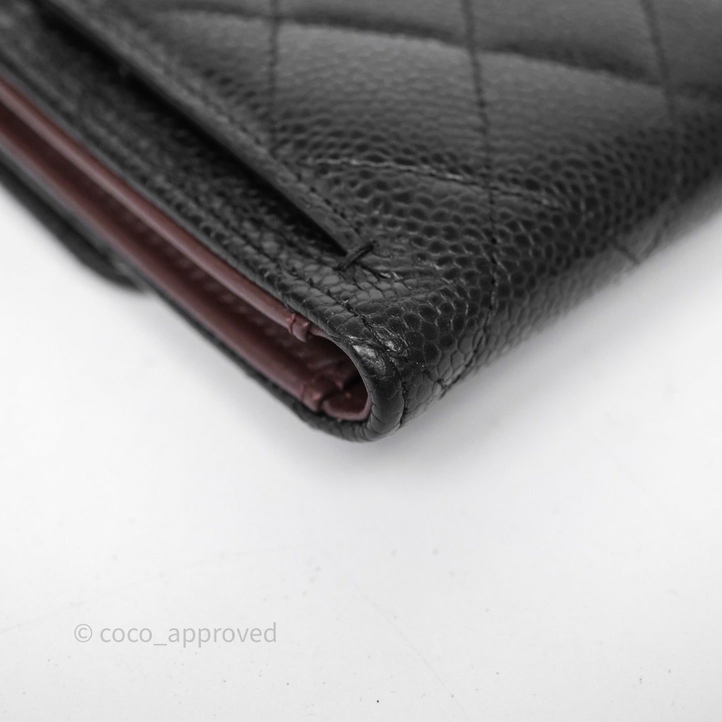 Chanel Classic Short Flap Wallet Black Caviar Silver Hardware