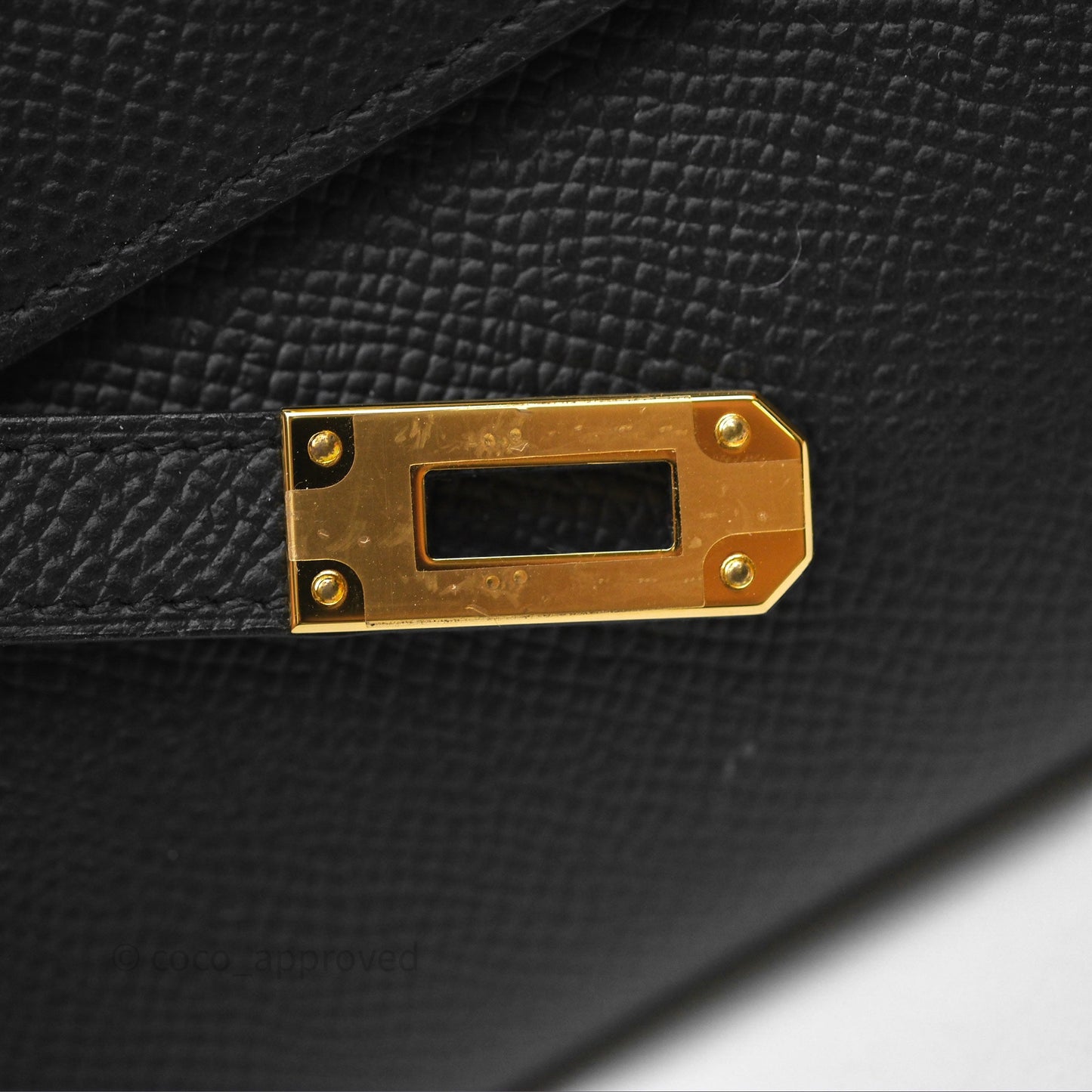 Hermès Kelly To Go Wallet Noir 89 Epsom Gold Hardware
