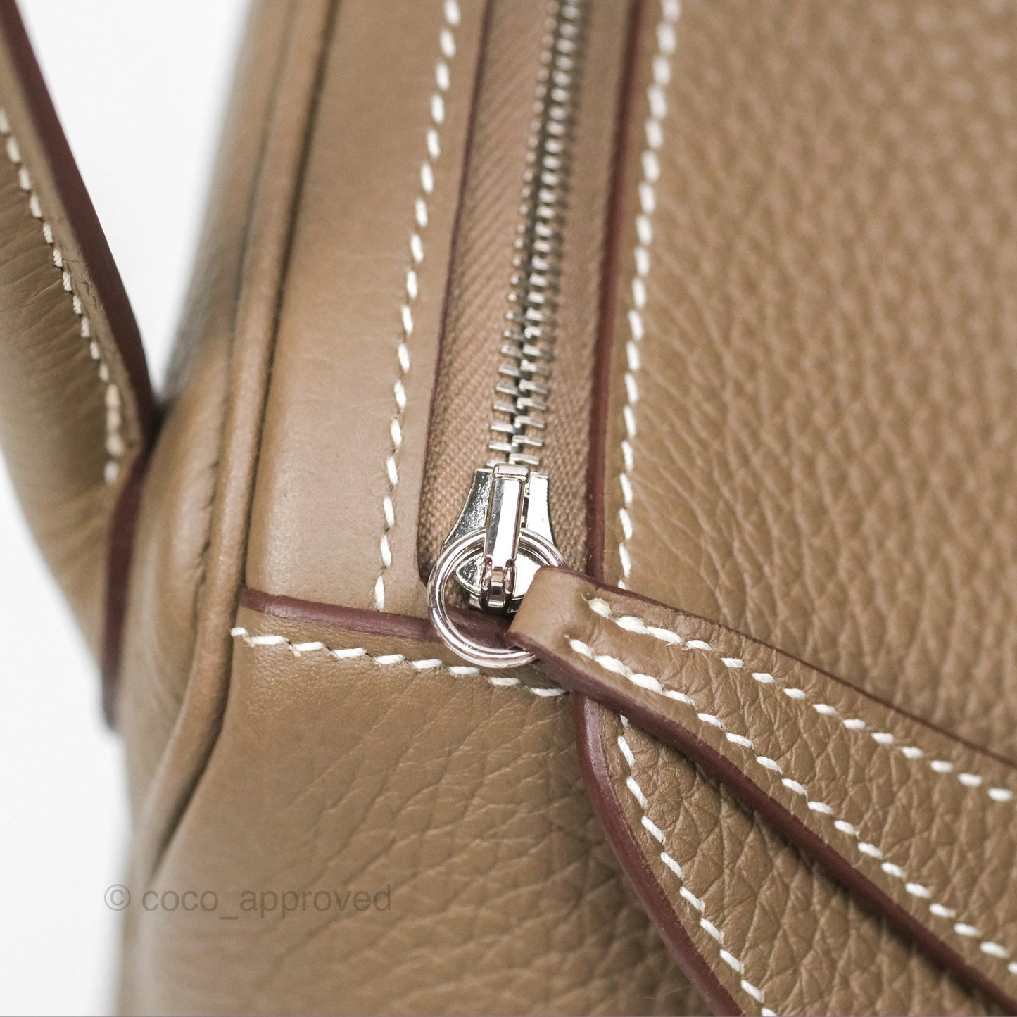 Hermès Lindy 26 Etoupe 18 Clemence Palladium Hardware