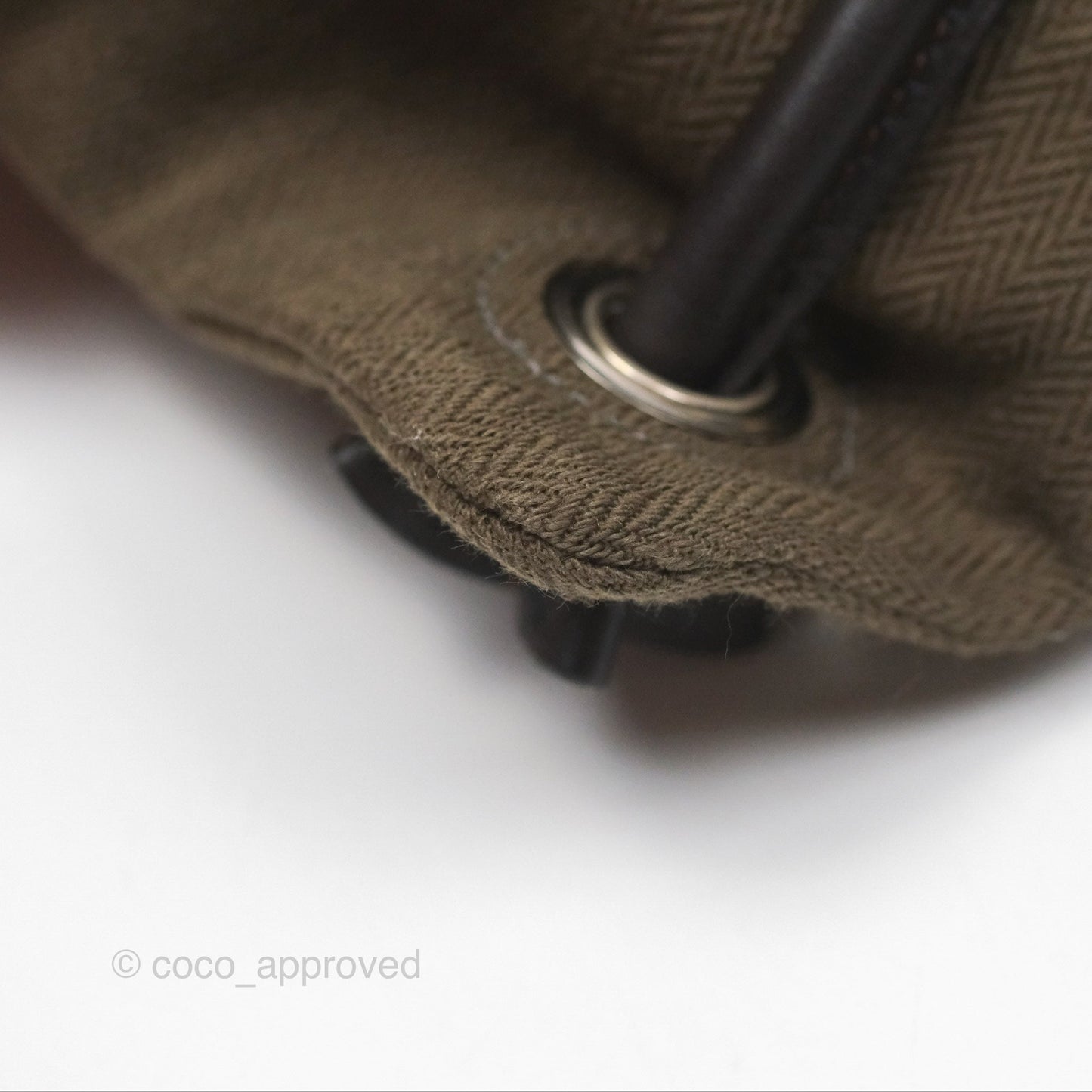 Hermès 2-way Maline Bag Khaki Canvas