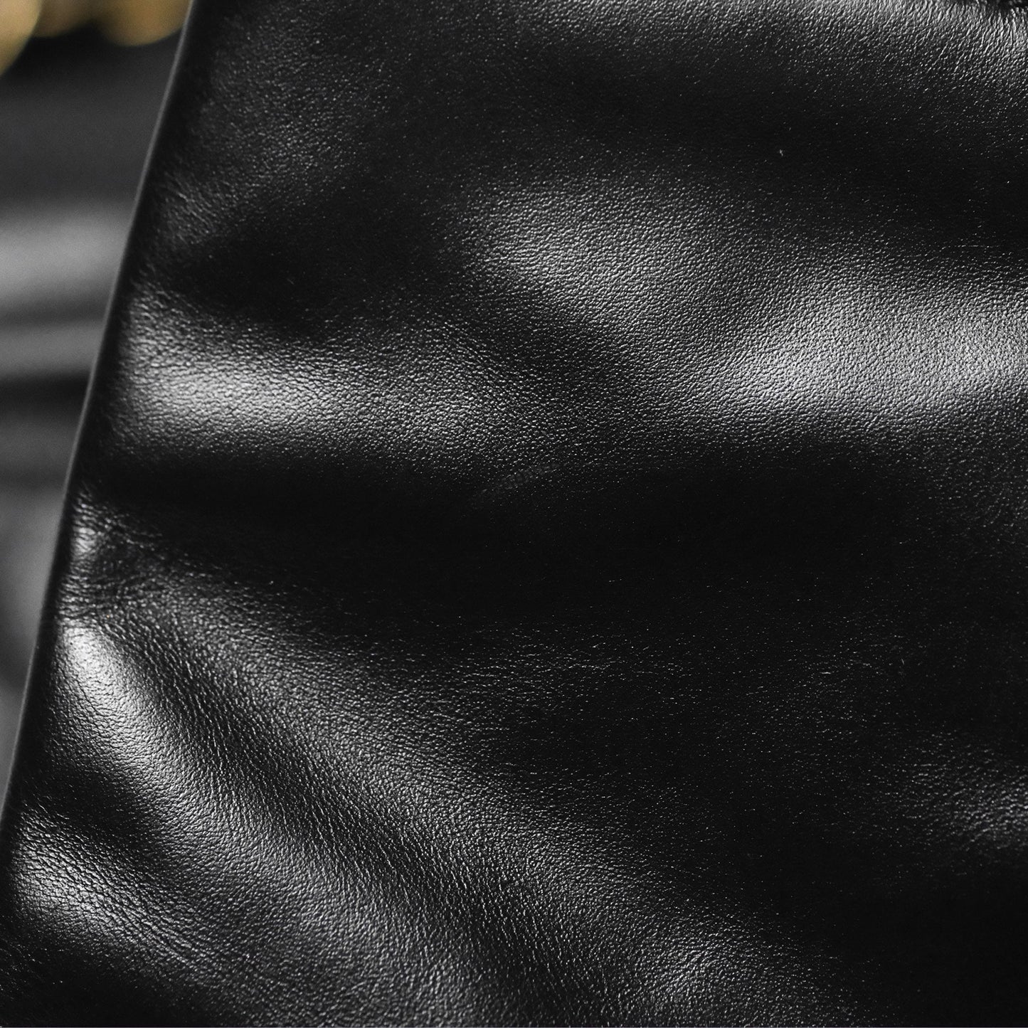 Chanel 22 Small Black Shiny Calfskin Aged Gold Hardware