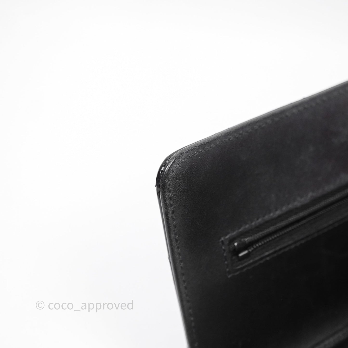 Chanel Quilted Wallet on Chain WOC Patent Leather So Black