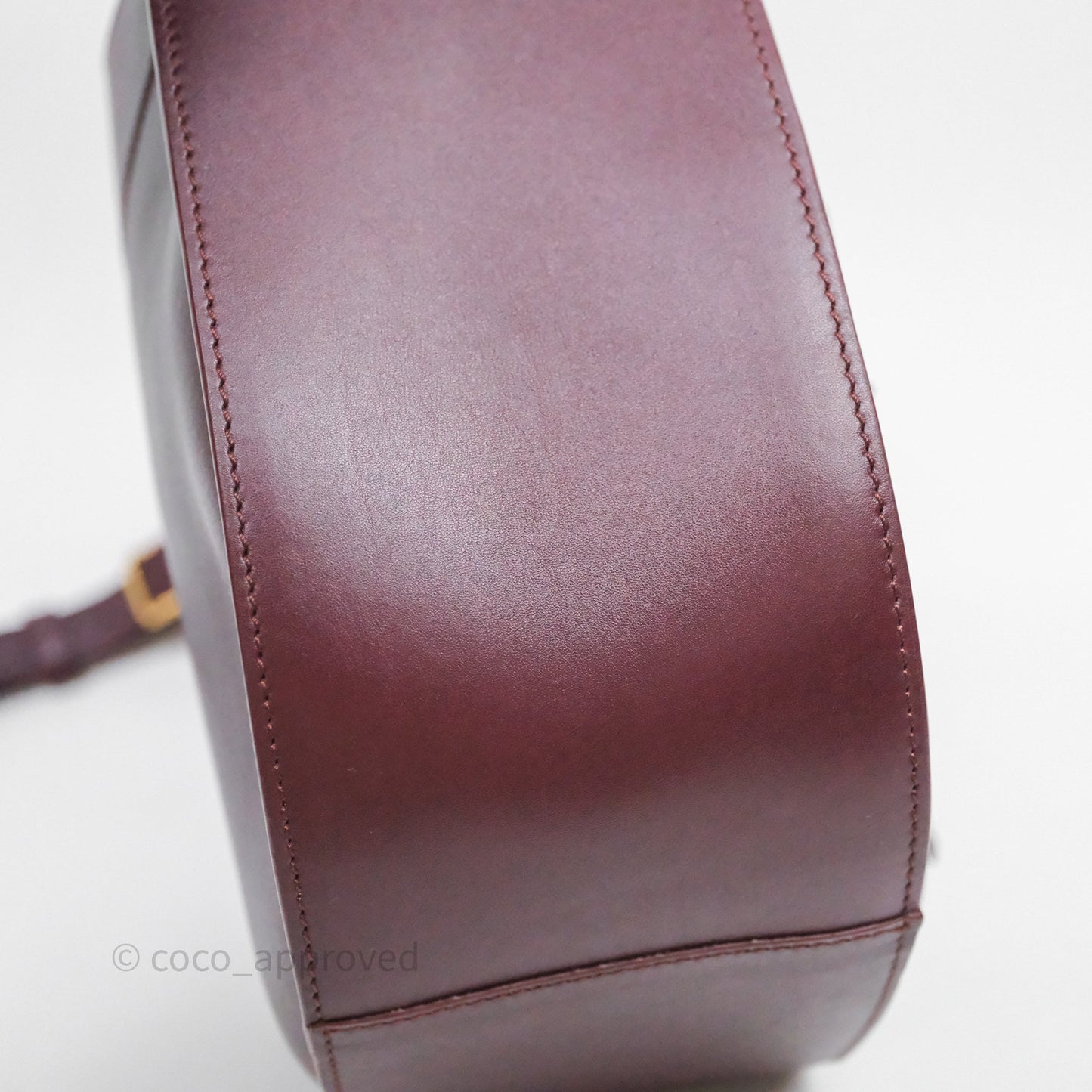 Loewe Hammock Slice Dark Red Bag Gold Hardware
