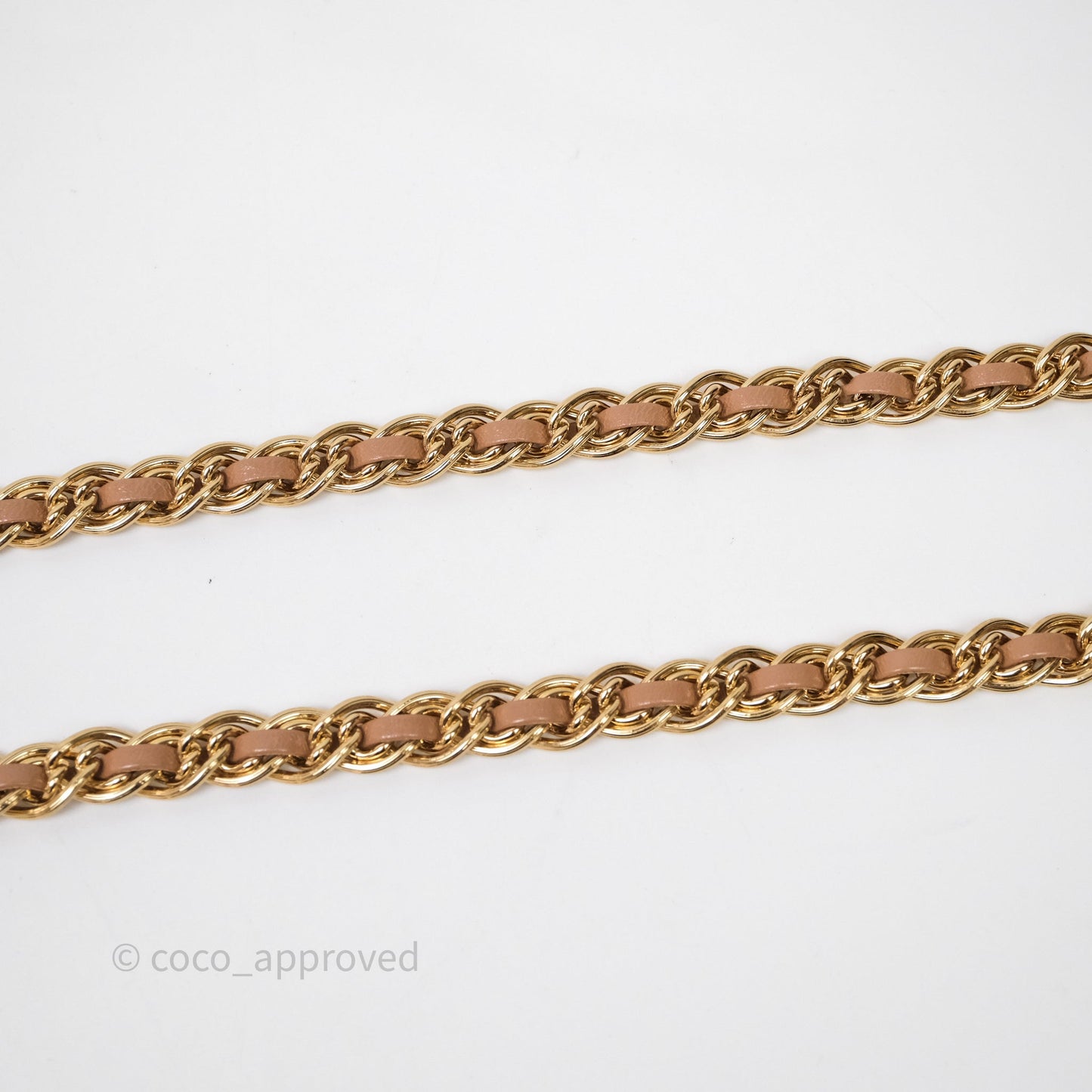 Chanel Top Handle Flap Bag Beige Lambskin Gold Hardware