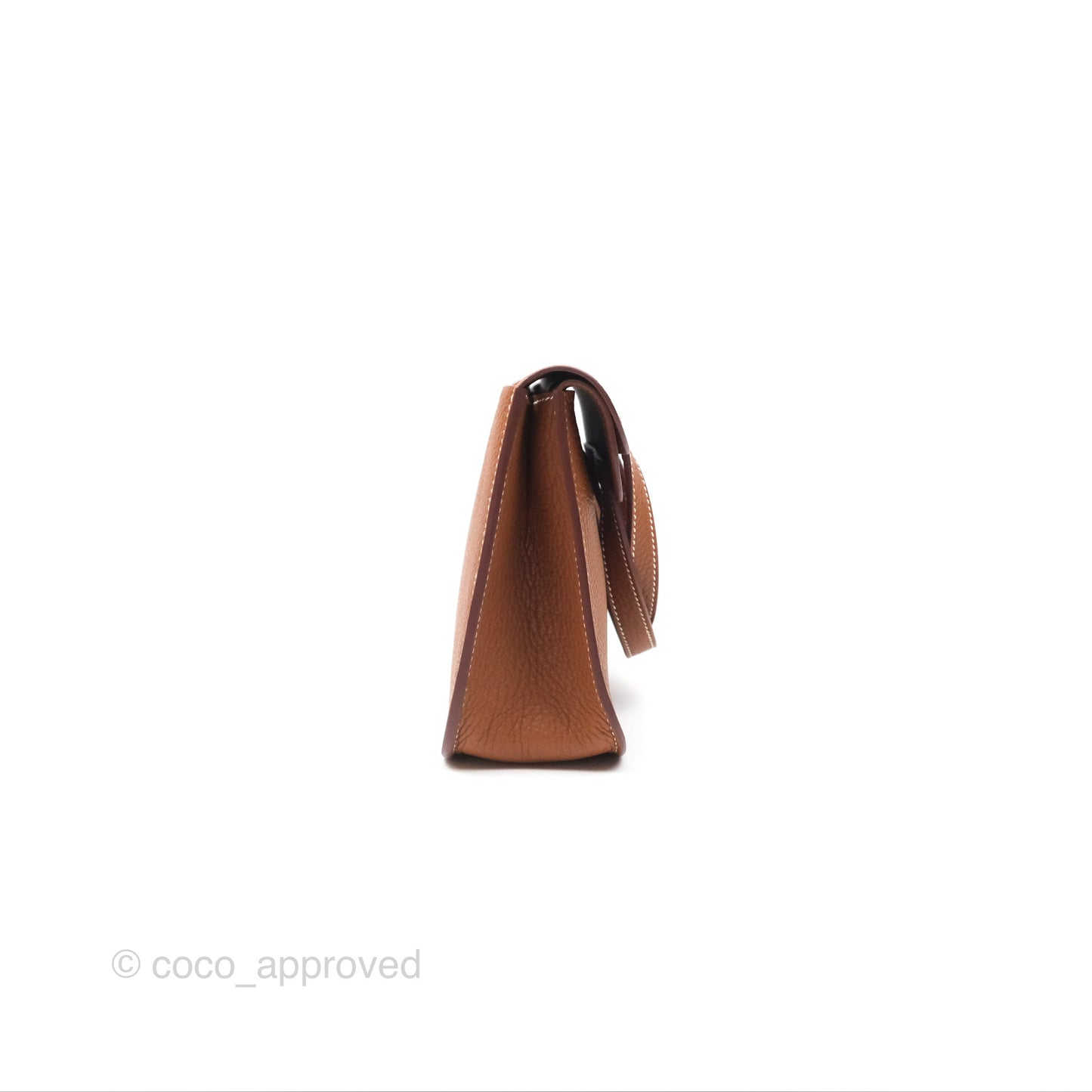 Hermès Halzan 25 Gold Clemence Gold Hardware