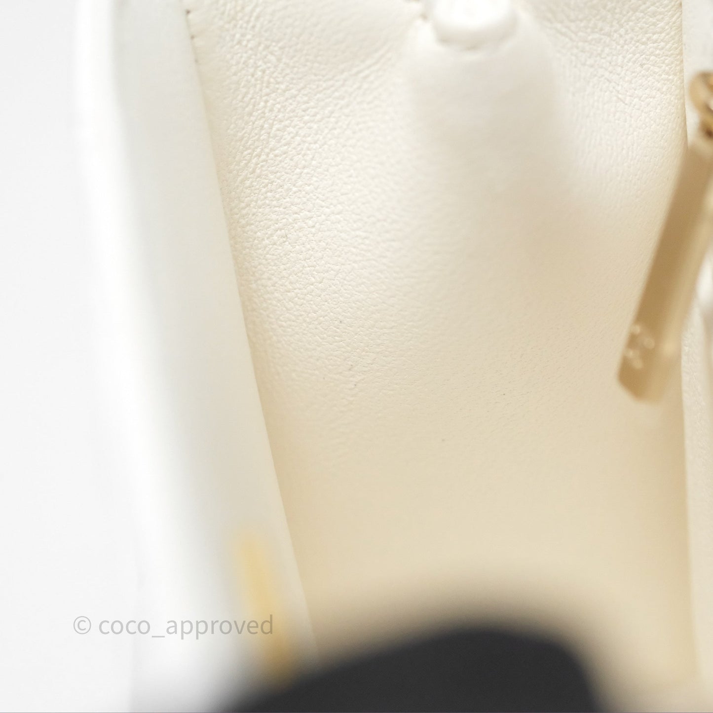 Chanel Crystals Top Handle Mini Rectangular Flap Bag White Lambskin Gold Hardware